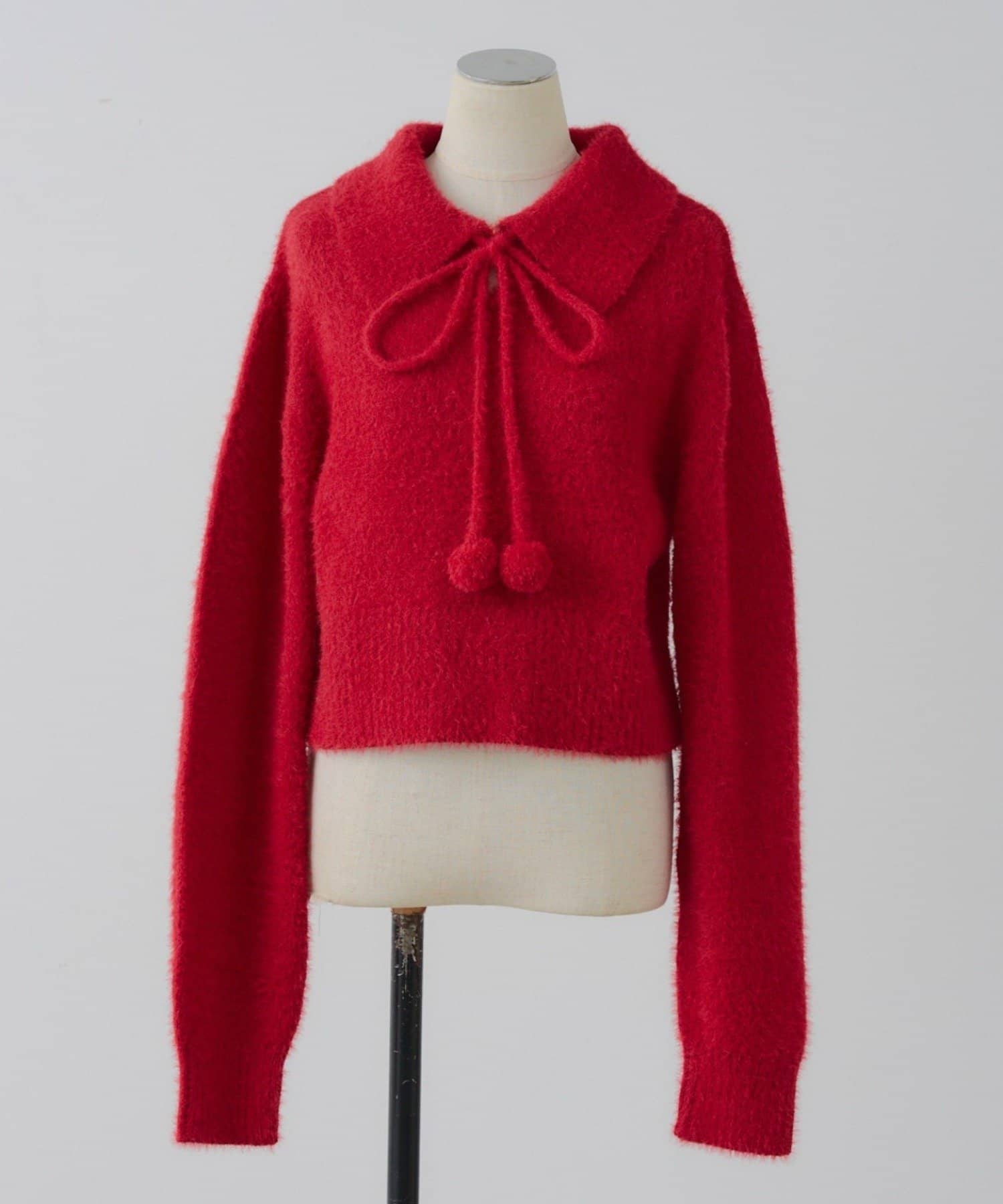 Remind me and forever(リマインドミーアンドフォーエバー) 【HolidayCollection】フェザーポロニット