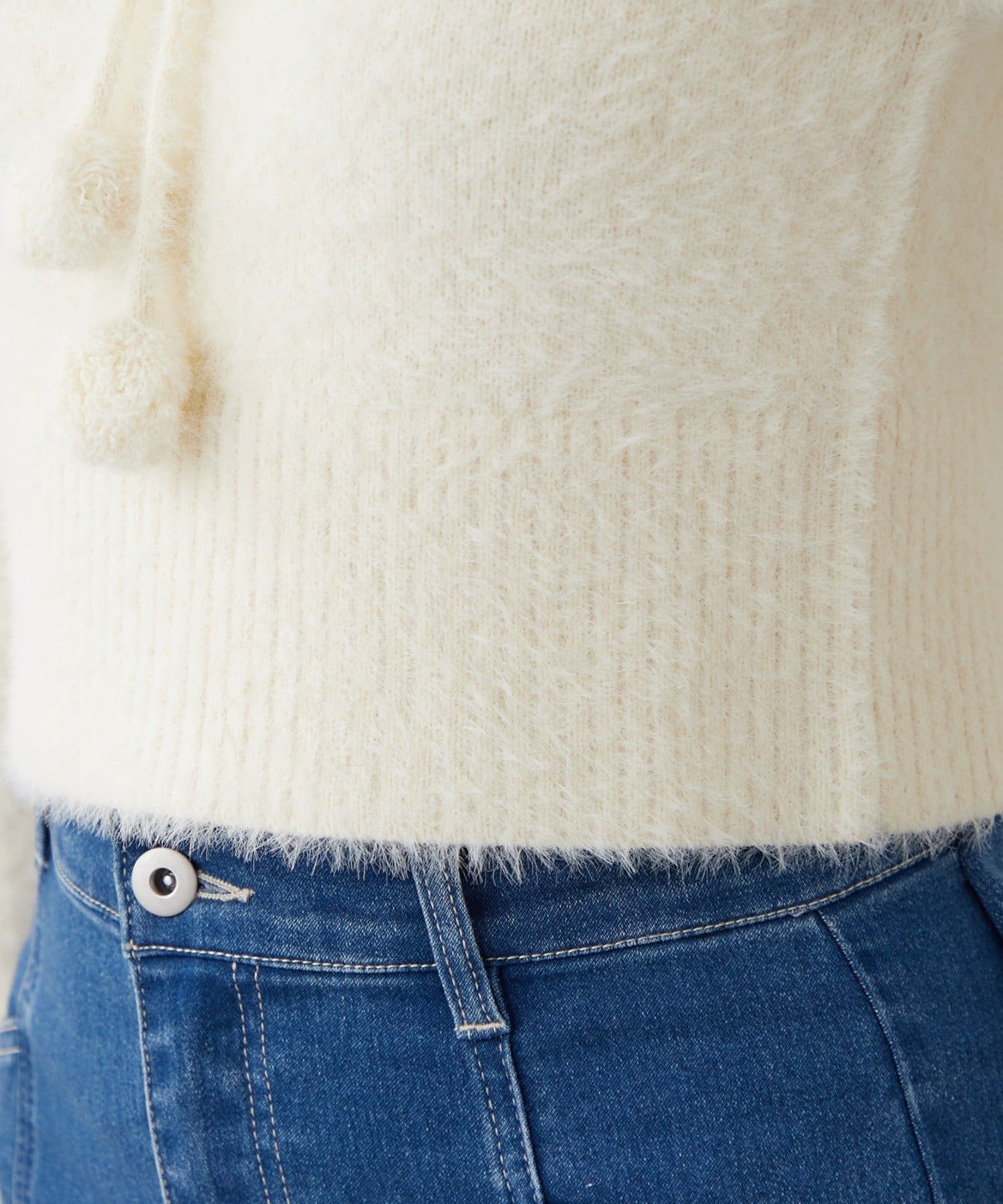 Remind me and forever(リマインドミーアンドフォーエバー) 【HolidayCollection】フェザーポロニット