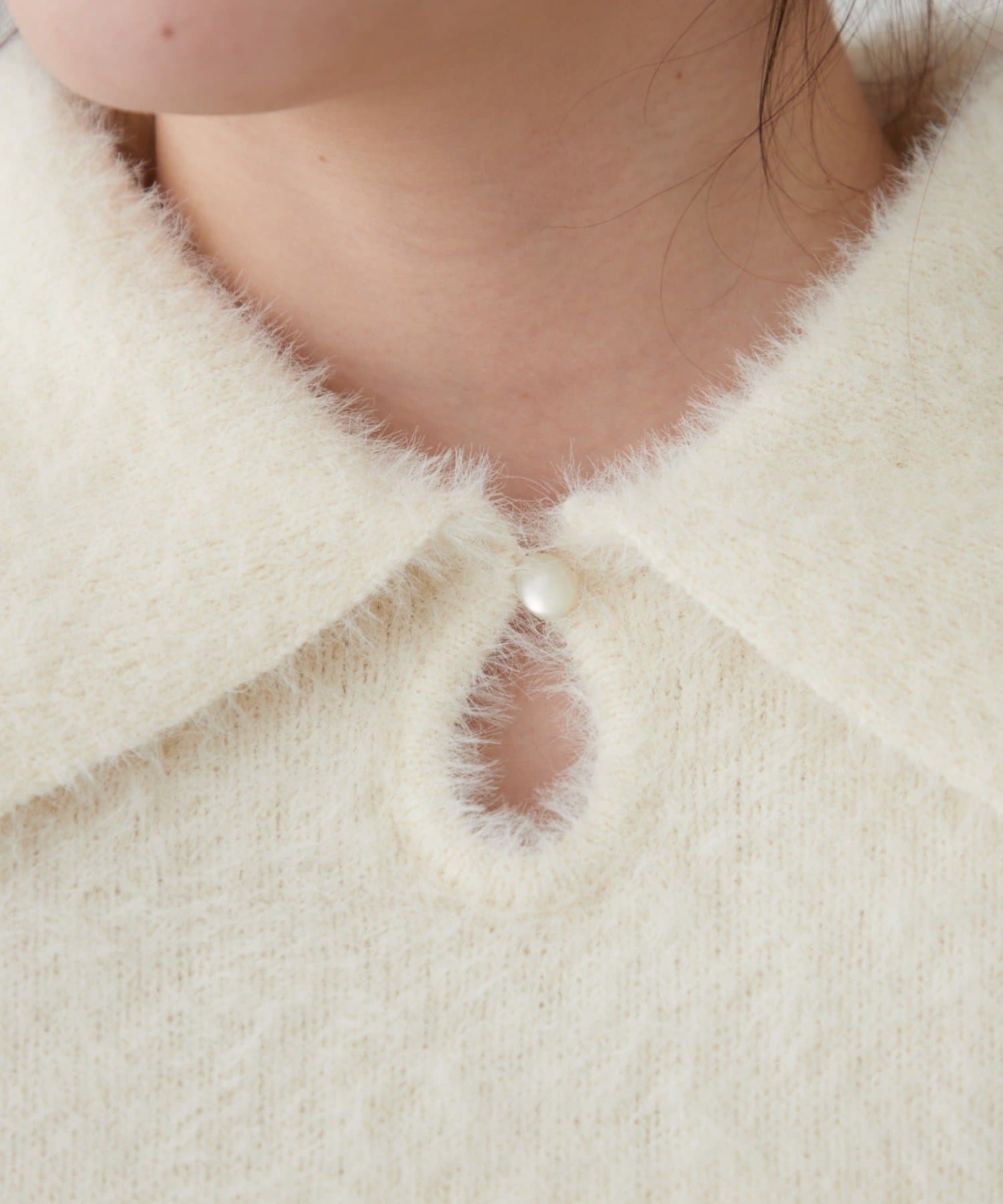 Remind me and forever(リマインドミーアンドフォーエバー) 【HolidayCollection】フェザーポロニット