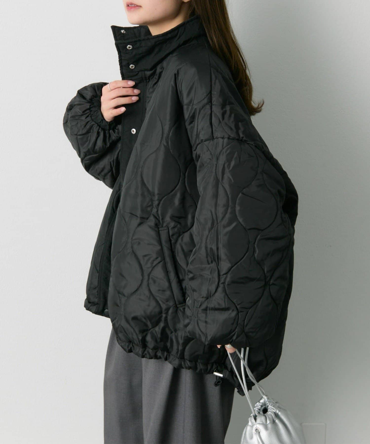 PUAL CE CIN(ピュアルセシン) 【WEB限定】リバーシブルスタンドカラーパファージャケット