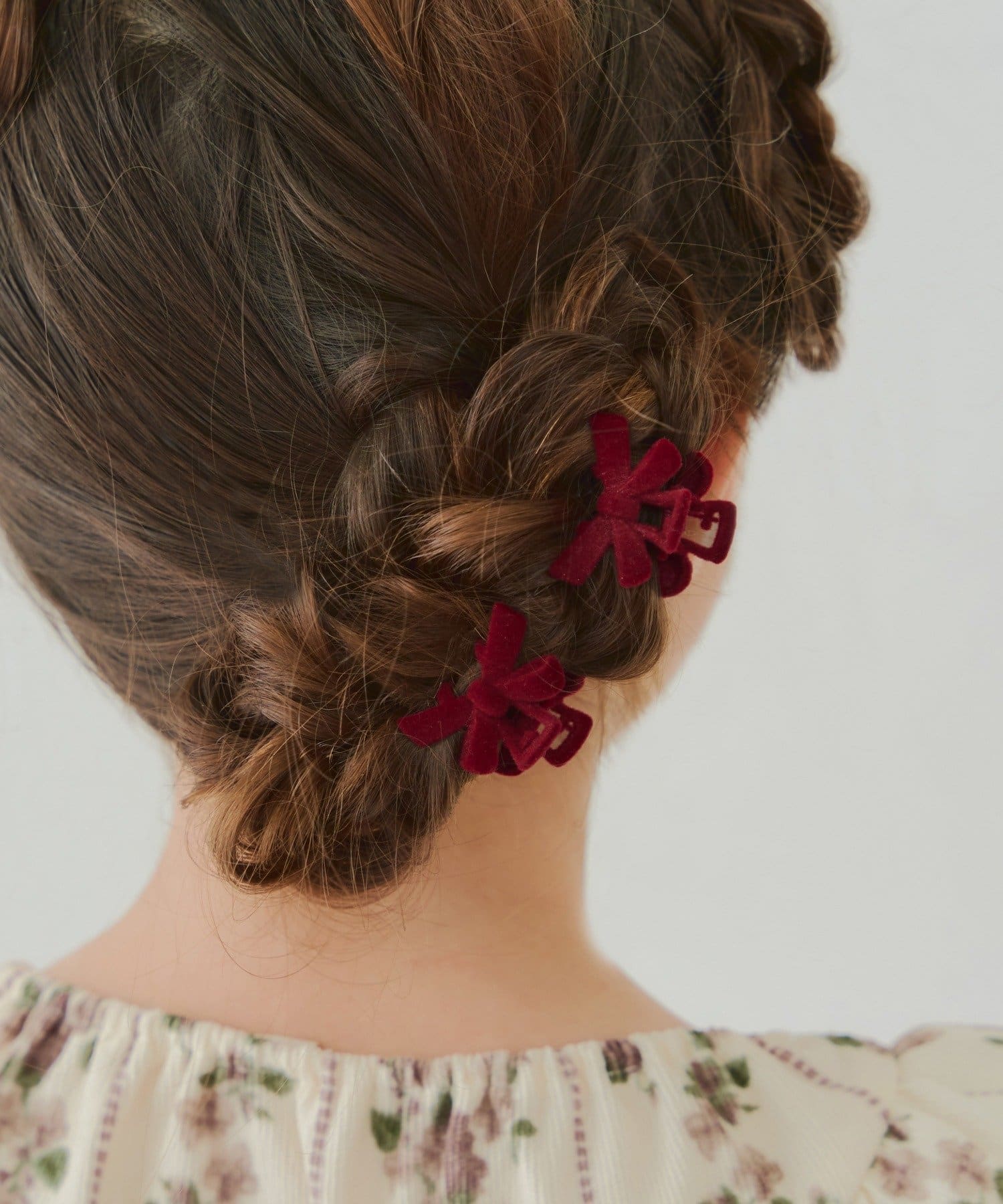 Lattice(ラティス) 【KIDS/クリスマス】フロッキーリボンクリップセット(2P)