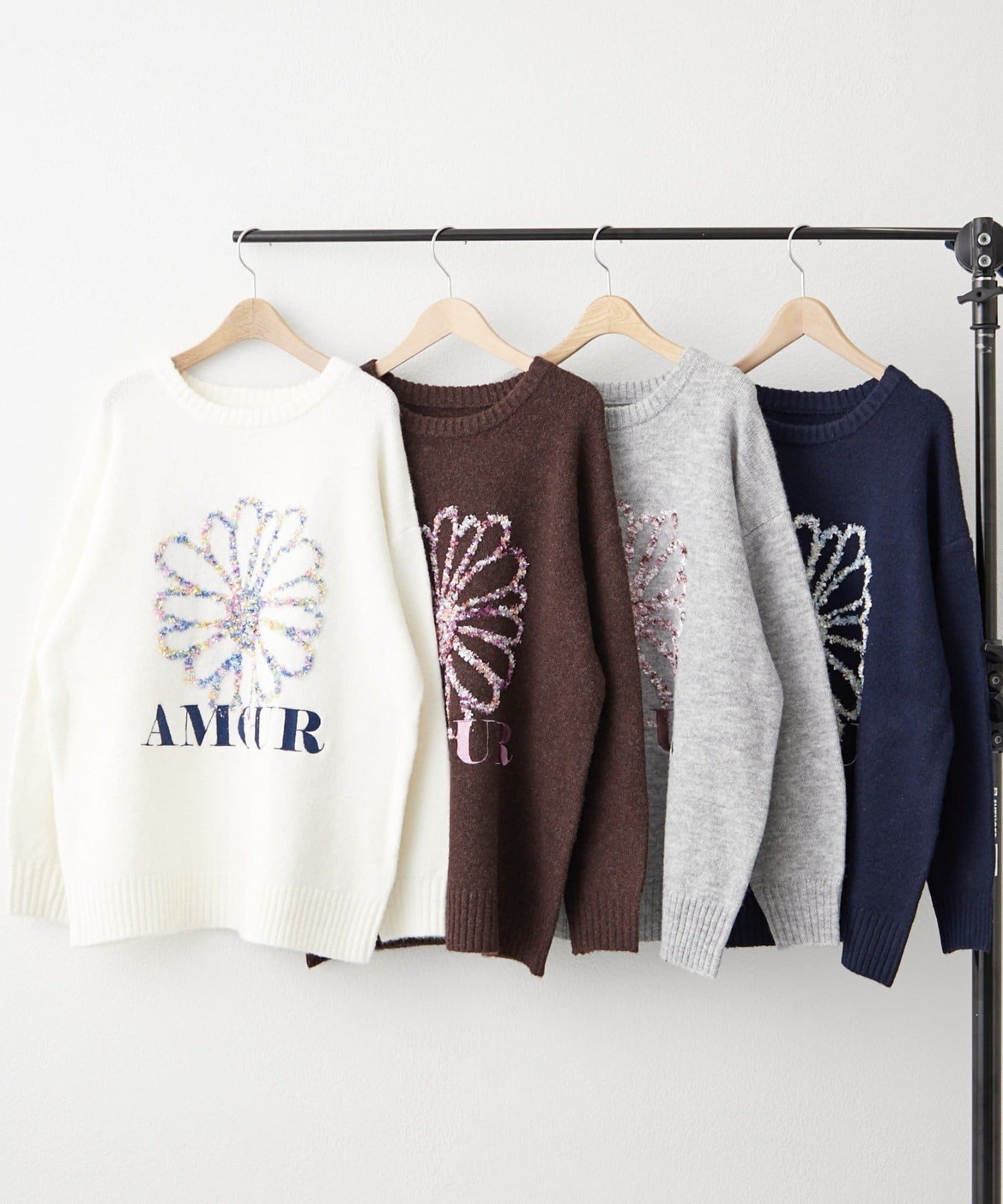 Remind me and forever(リマインドミーアンドフォーエバー) お花ジャガードニット