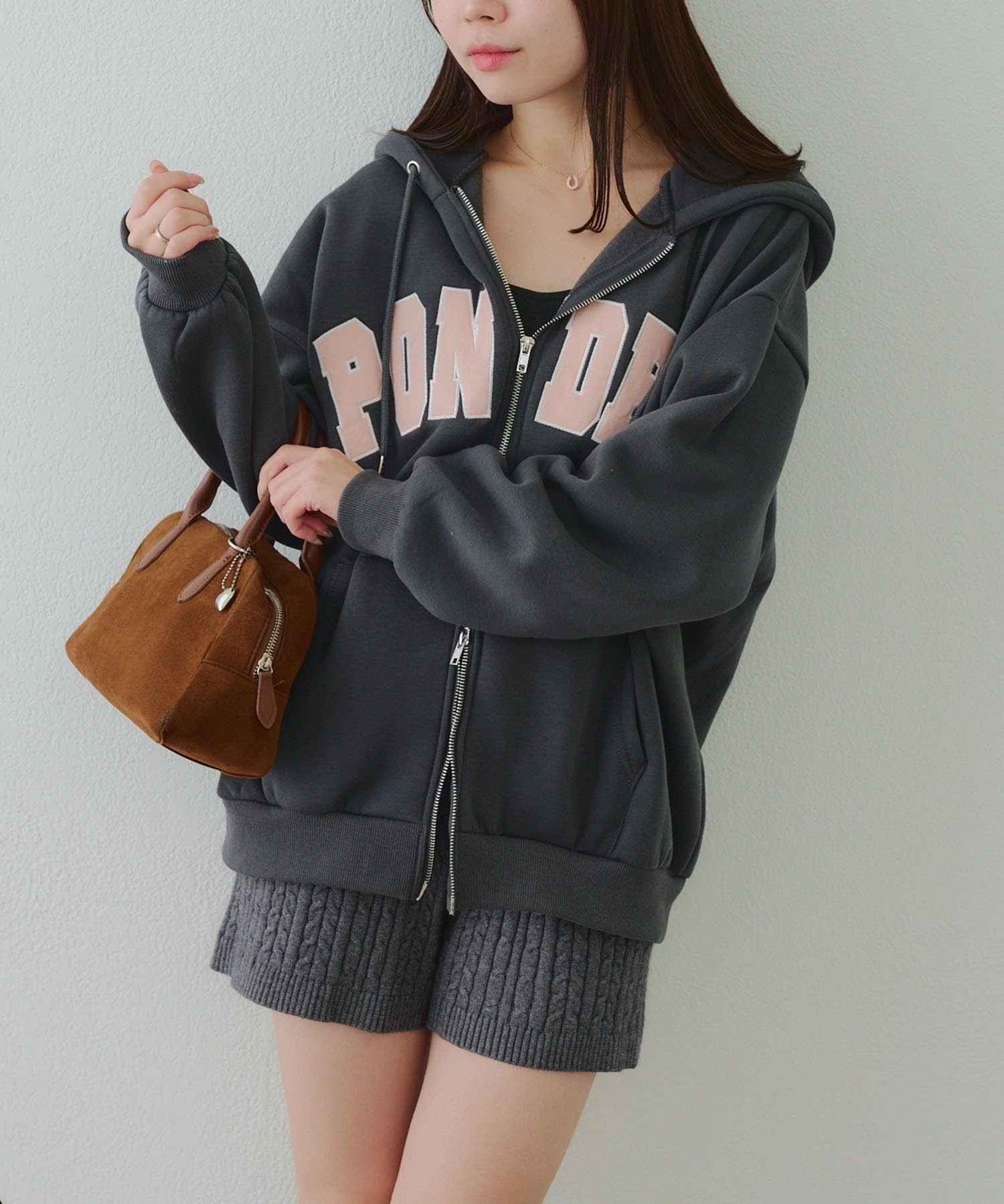 NICE CLAUP / OLIVE des OLIVE OUTLET(ナイスクラップ  / オリーブ デ オリーブ アウトレット) BIGロゴZIPパーカー