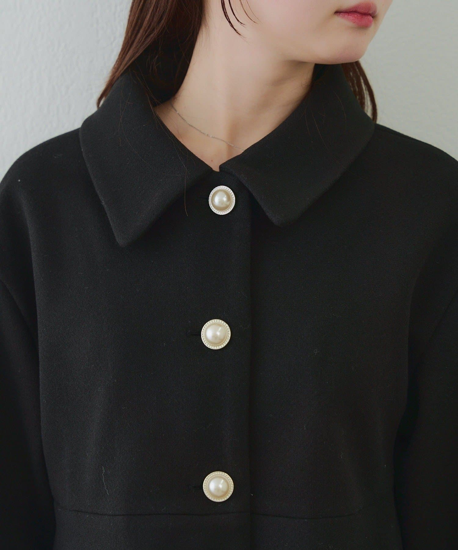 NICE CLAUP / OLIVE des OLIVE OUTLET(ナイスクラップ  / オリーブ デ オリーブ アウトレット) ミドル丈ペプラムコート