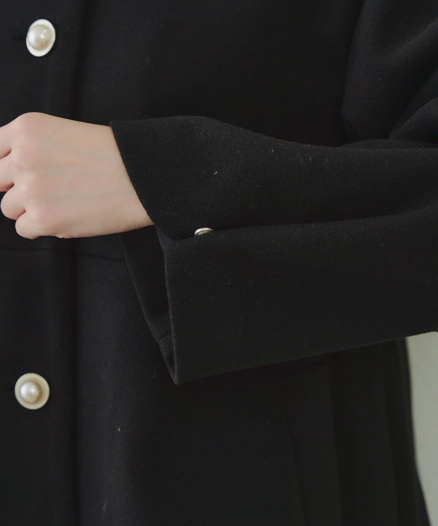 NICE CLAUP / OLIVE des OLIVE OUTLET(ナイスクラップ  / オリーブ デ オリーブ アウトレット) ミドル丈ペプラムコート