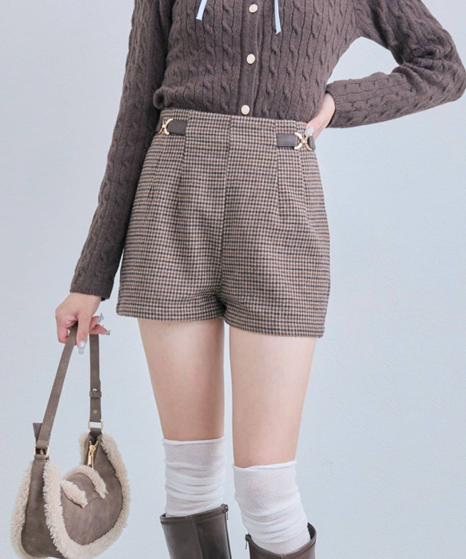 OLIVE des OLIVE(オリーブ デ オリーブ) サイドバックルショートパンツ