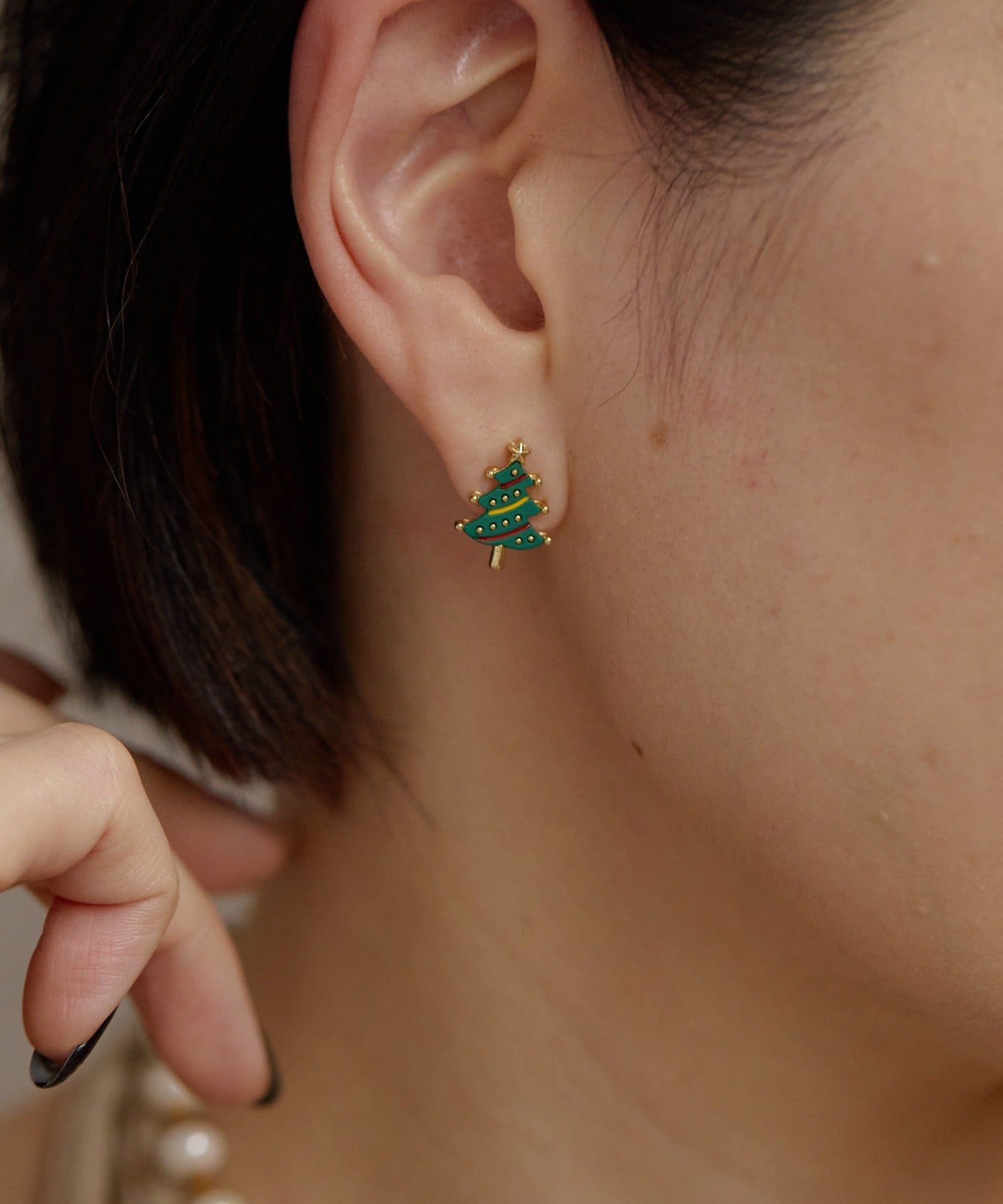 ear PAPILLONNER(イア パピヨネ) 追加！《WEB限定》クライミングサンタピアス