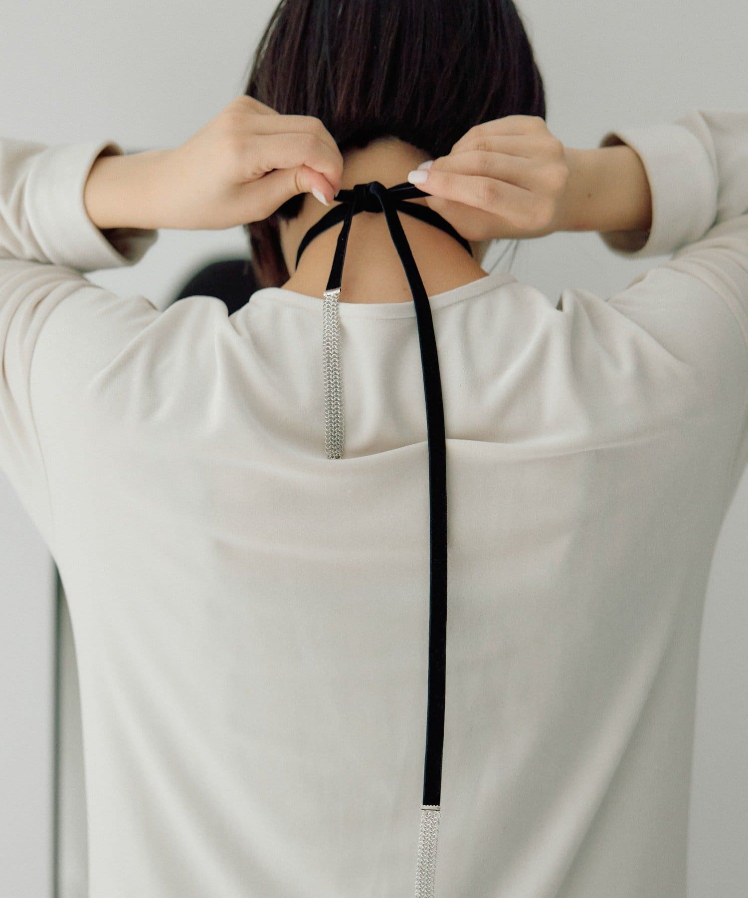 ear PAPILLONNER(イア パピヨネ) テープラリエットネックレス