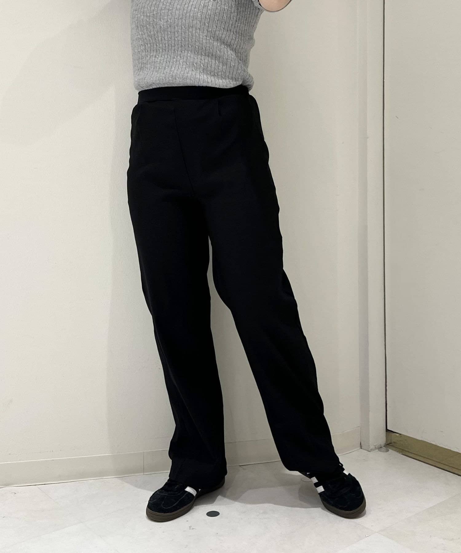 LOCUST(ローカスト) 【楽チン美脚】 ワイドパンツ