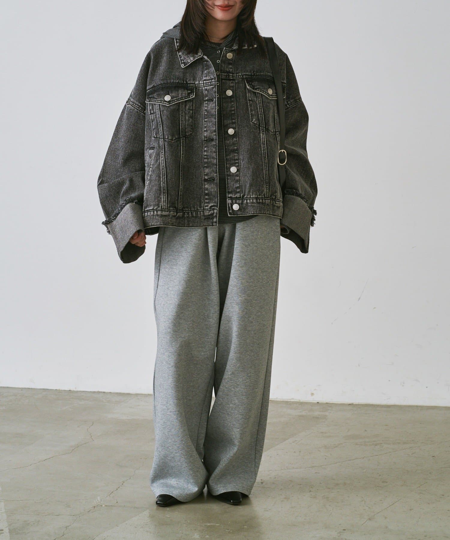 -goocy-(グーシー) 【目を惹く主役級デニム！】ワイドスリーブGジャン