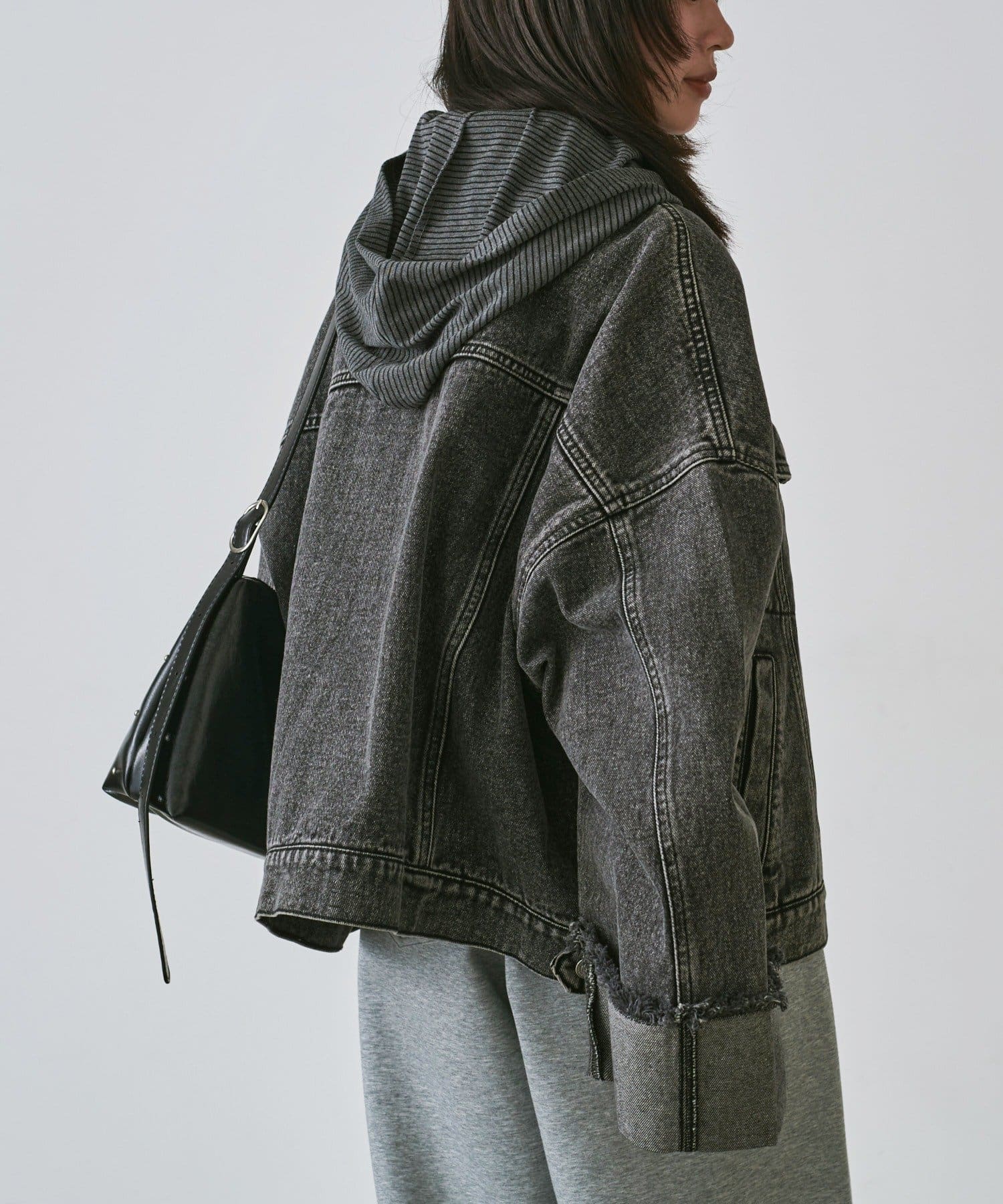 -goocy-(グーシー) 【目を惹く主役級デニム！】ワイドスリーブGジャン