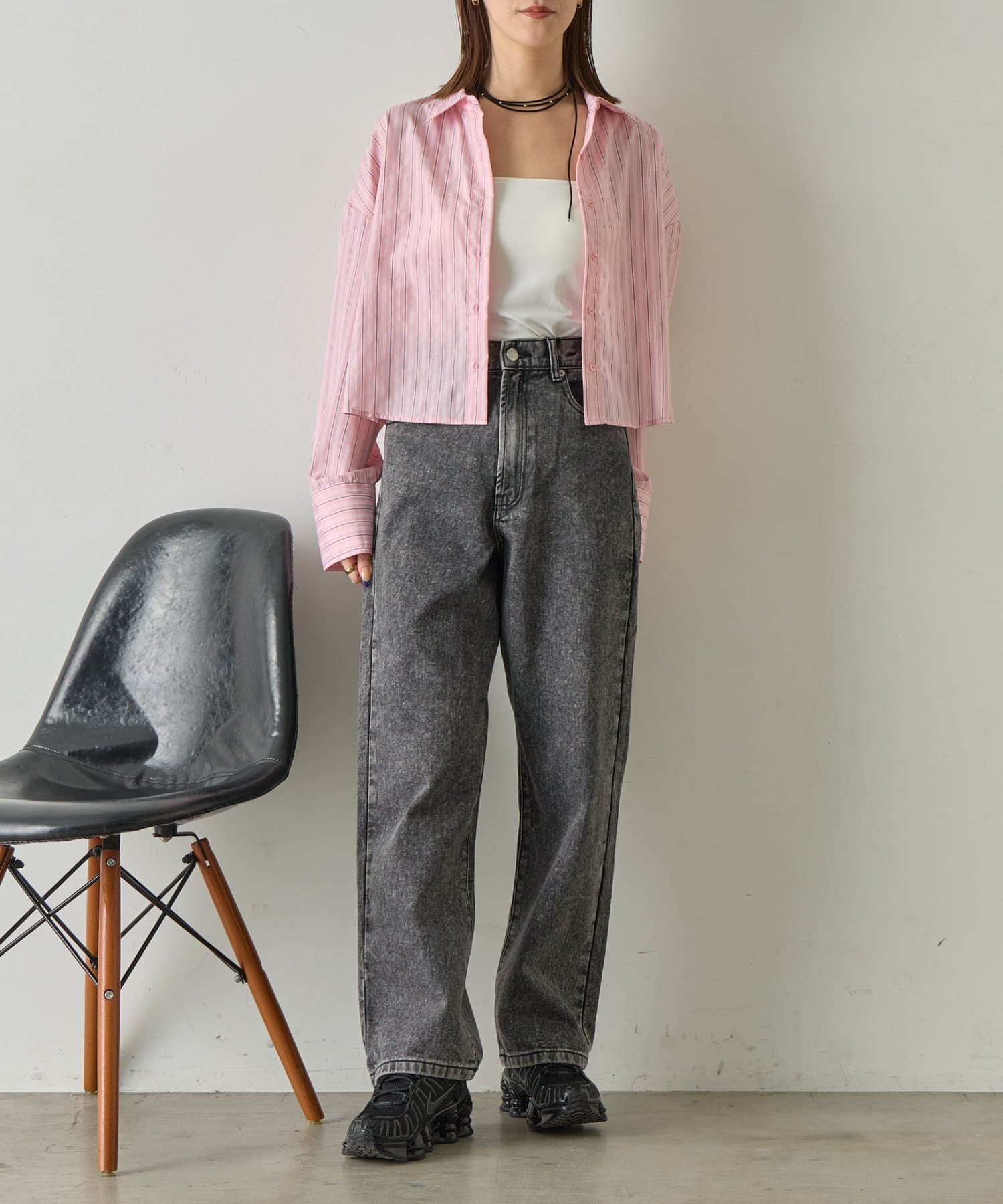 -goocy-(グーシー) 【ワードローブの軸に！】デニムストレートパンツ