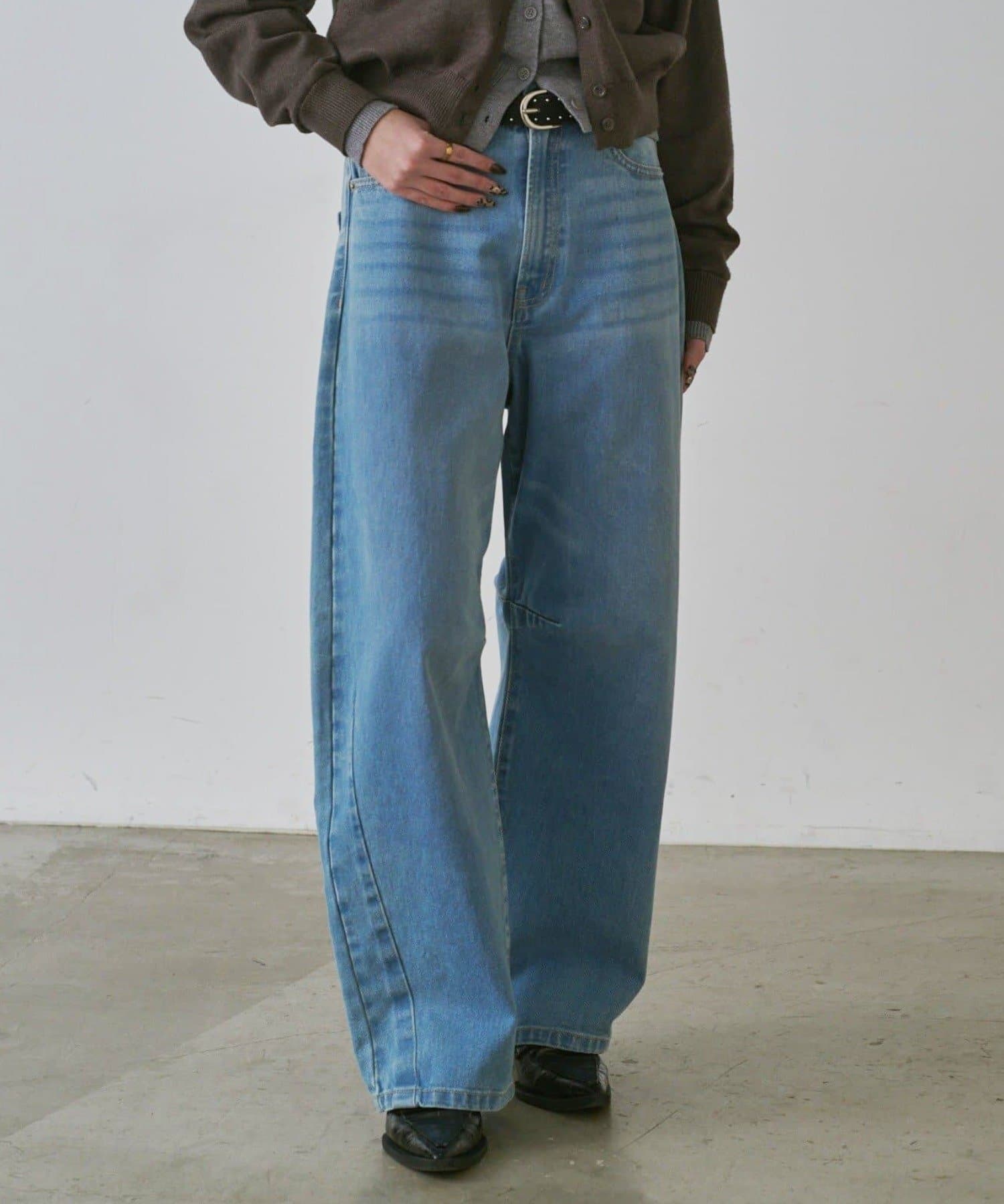 -goocy-(グーシー) カーブラインデニムパンツ