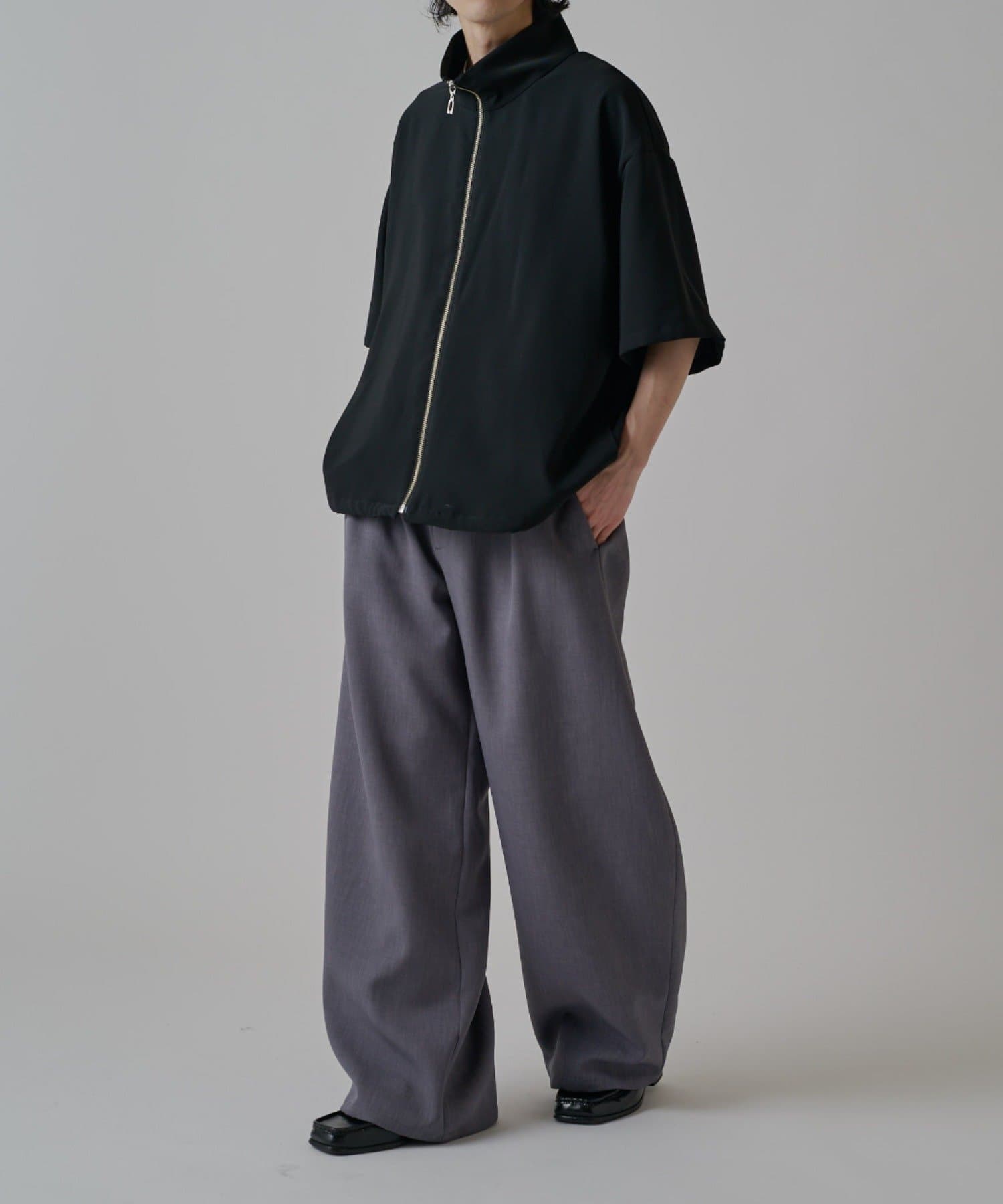 Lui's(ルイス) ベルテッドダブルクロスバルーンカーブスラックスパンツ