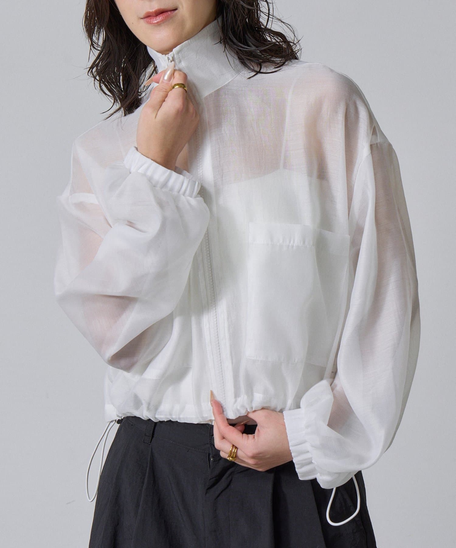 -goocy-(グーシー) シアースタンドショートブルゾン