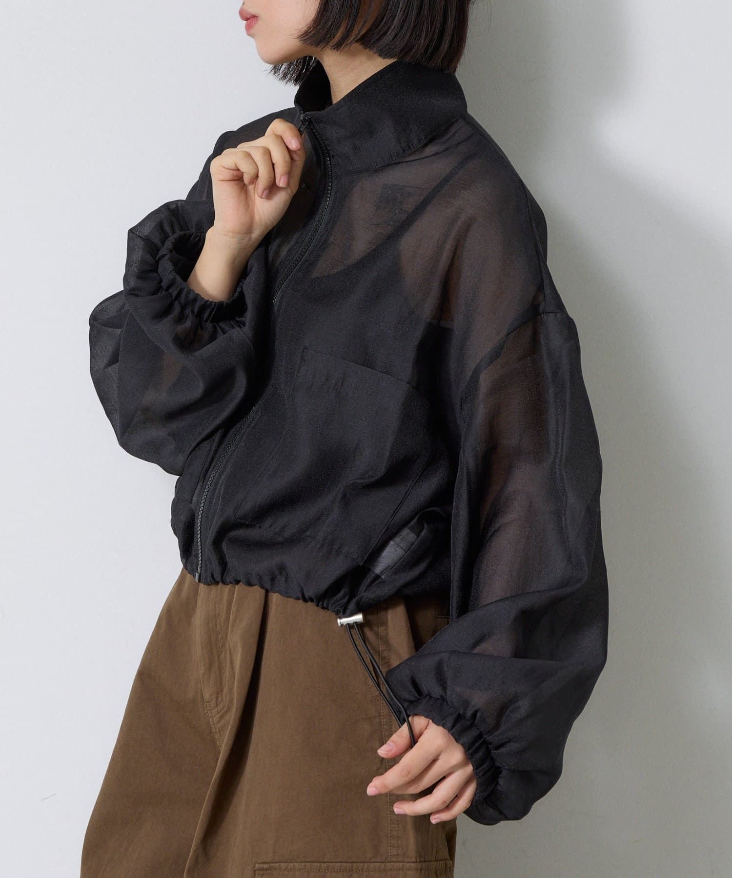 -goocy-(グーシー) シアースタンドショートブルゾン