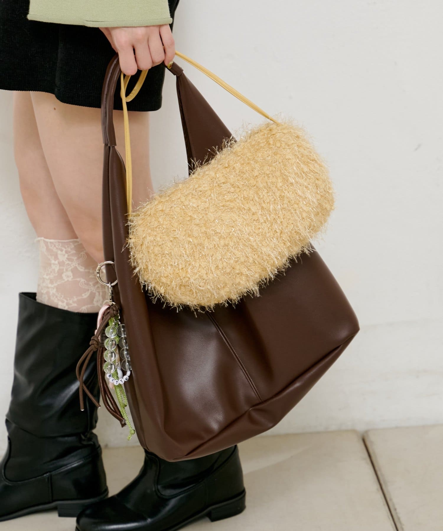 Kastane(カスタネ) ミニラメバッグ&マルシェバッグSET