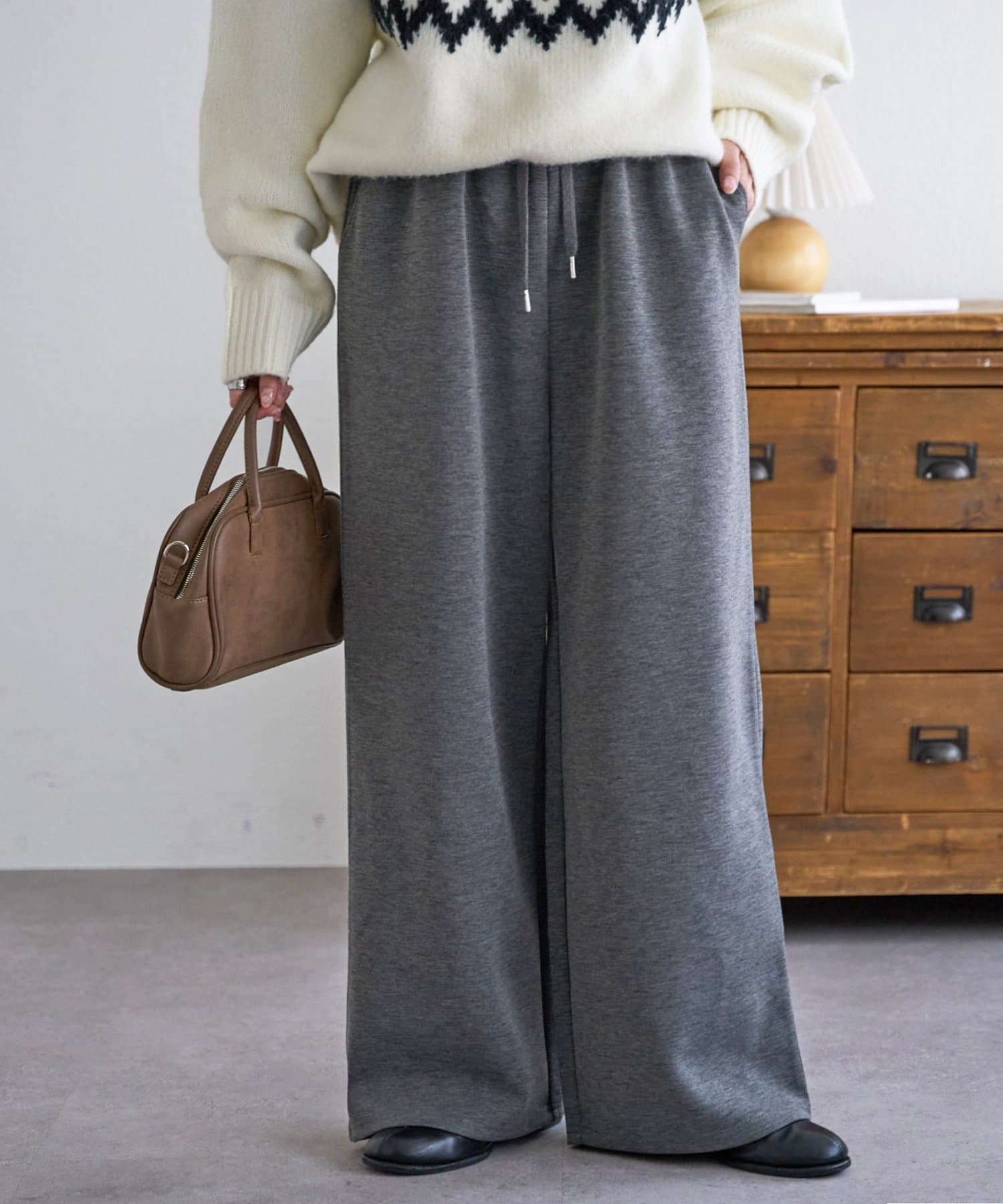 DISCOAT(ディスコート) 12/26(金) 10:00 ~ 1/5（月) 10:00まで【SELECT HAPPY BAG】ダンボールワイドパンツ