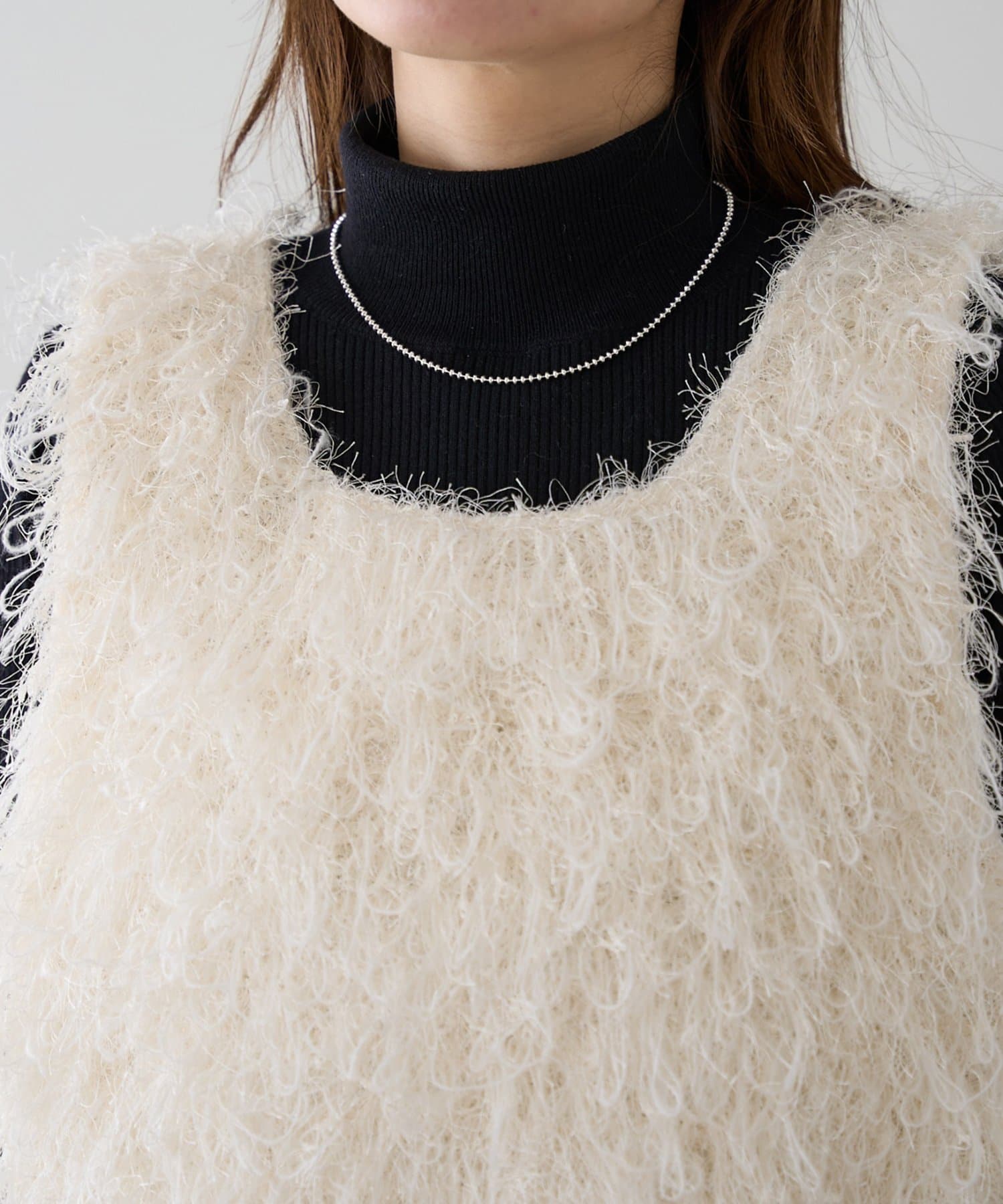 DISCOAT(ディスコート) 12/26(金) 10:00 ～ 1/5(月) 10:00まで【SELECT HAPPY BAG】前後2WAYループヤーンビスチェ