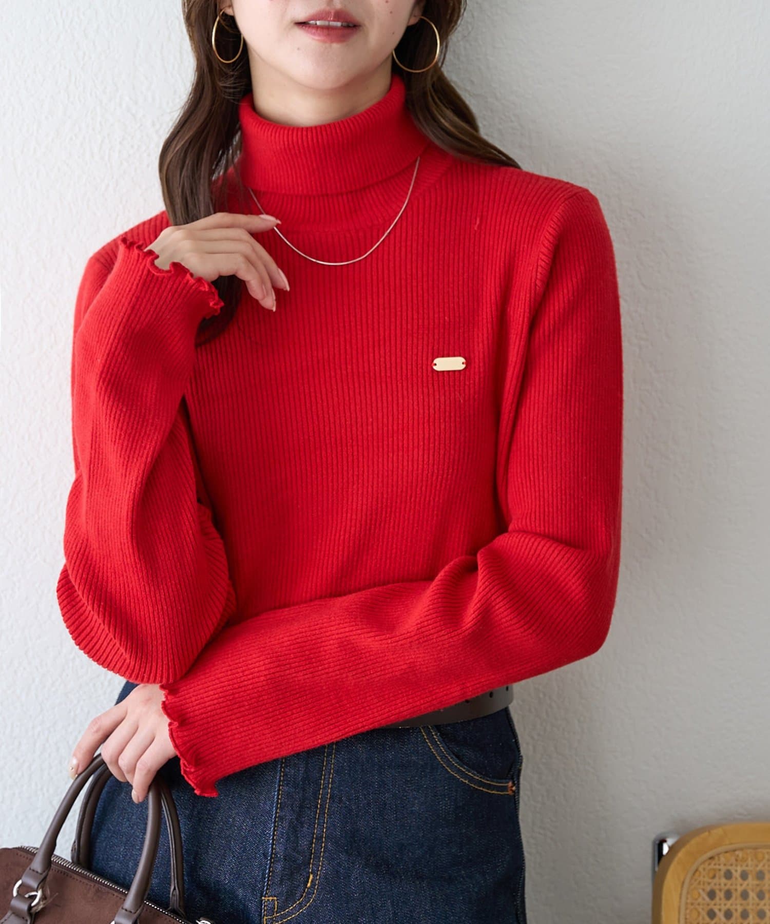 DISCOAT(ディスコート) 12/26(金) 10:00 ～ 1/5(月) 10:00まで【SELECT HAPPY BAG】プレート付リブタートルネック