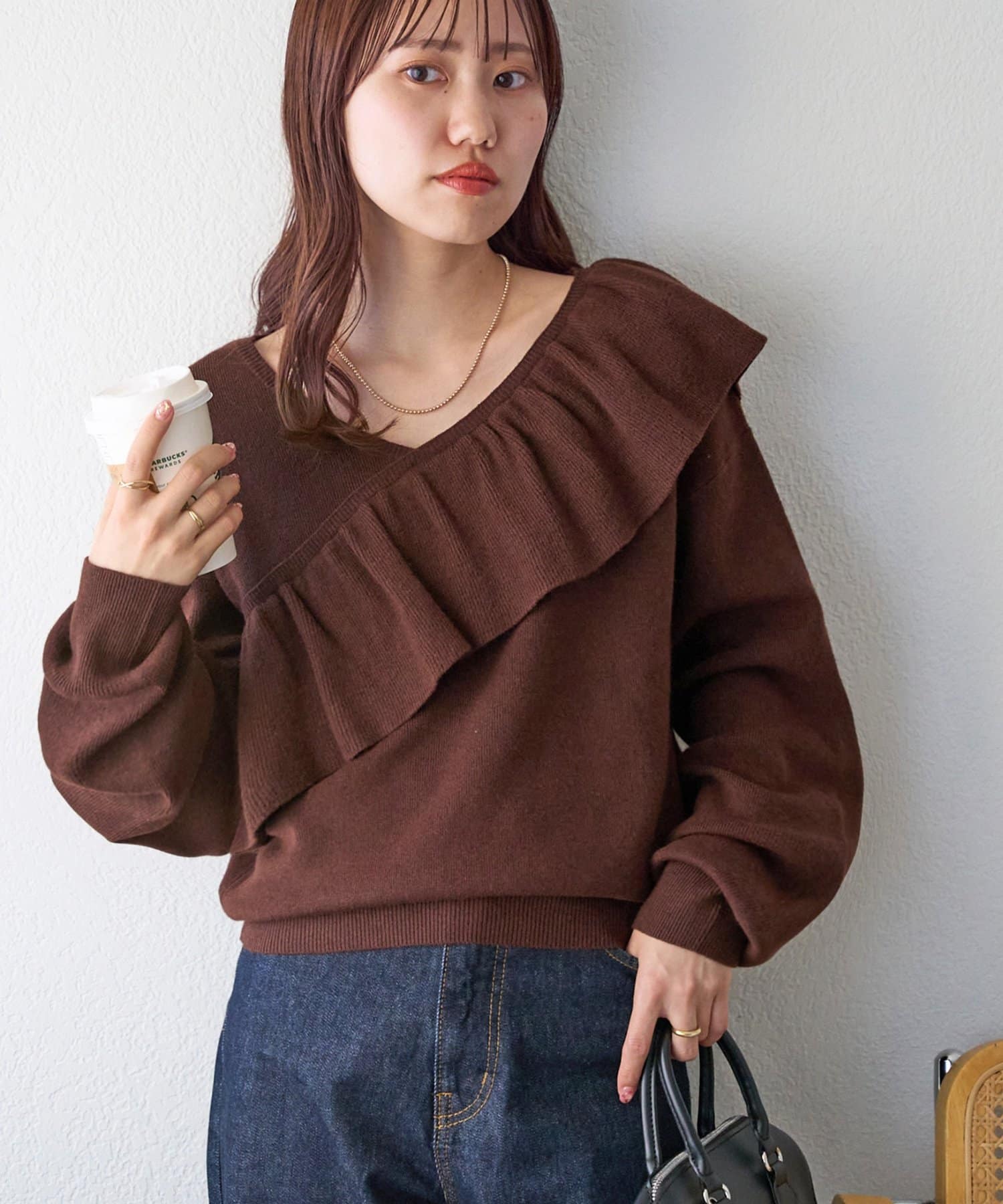 DISCOAT(ディスコート) 12/26(金) 10:00 ~ 1/5(月) 10:00まで【SELECT HAPPY BAG】シメフリルプルオーバー