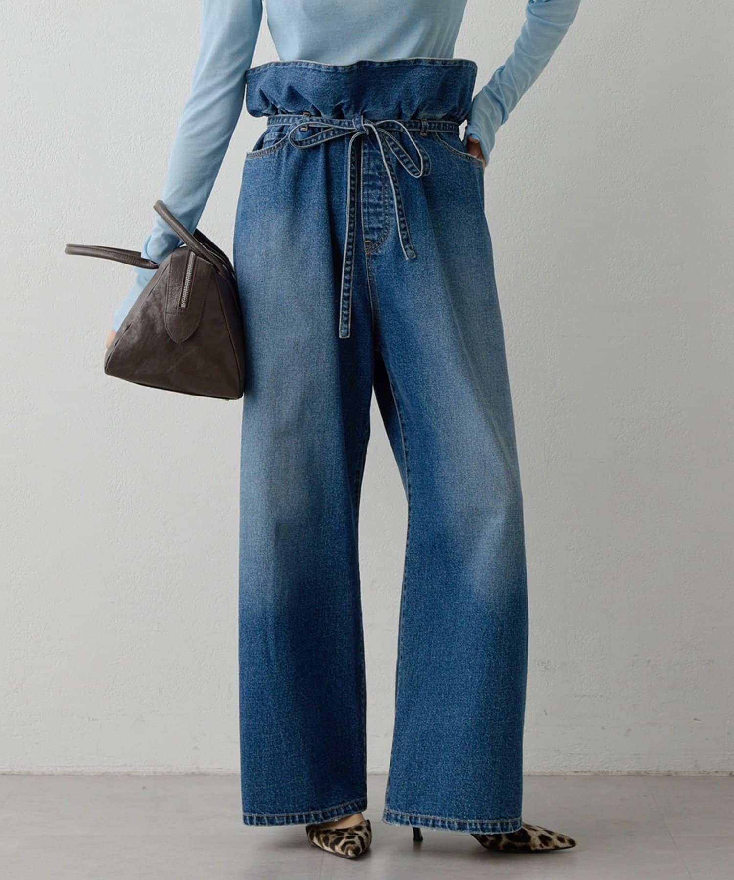 Whim Gazette(ウィム ガゼット) フリルデニムパンツ