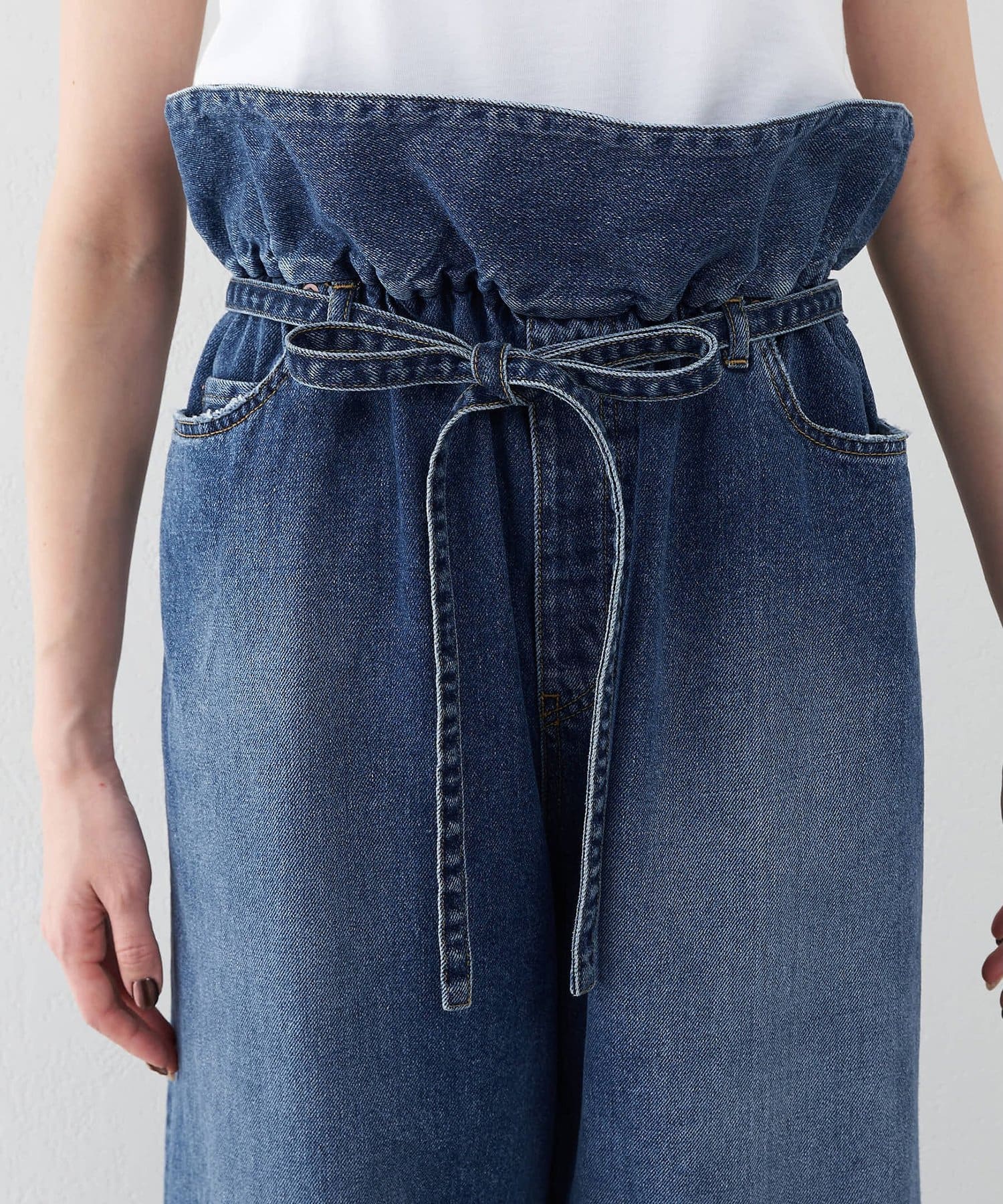 Whim Gazette(ウィム ガゼット) フリルデニムパンツ