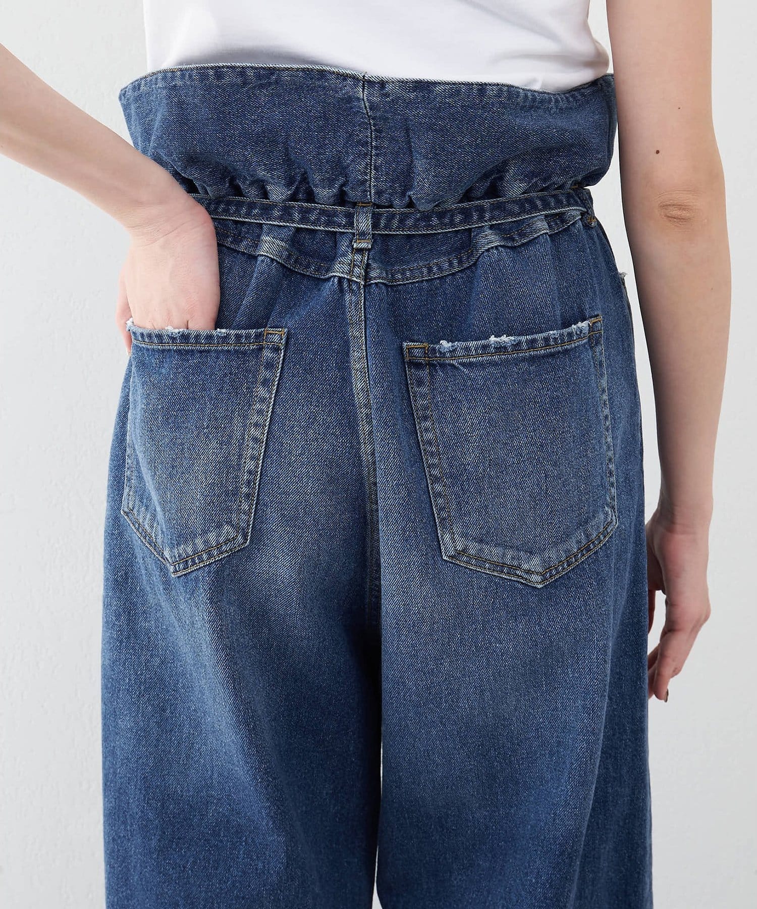 Whim Gazette(ウィム ガゼット) フリルデニムパンツ