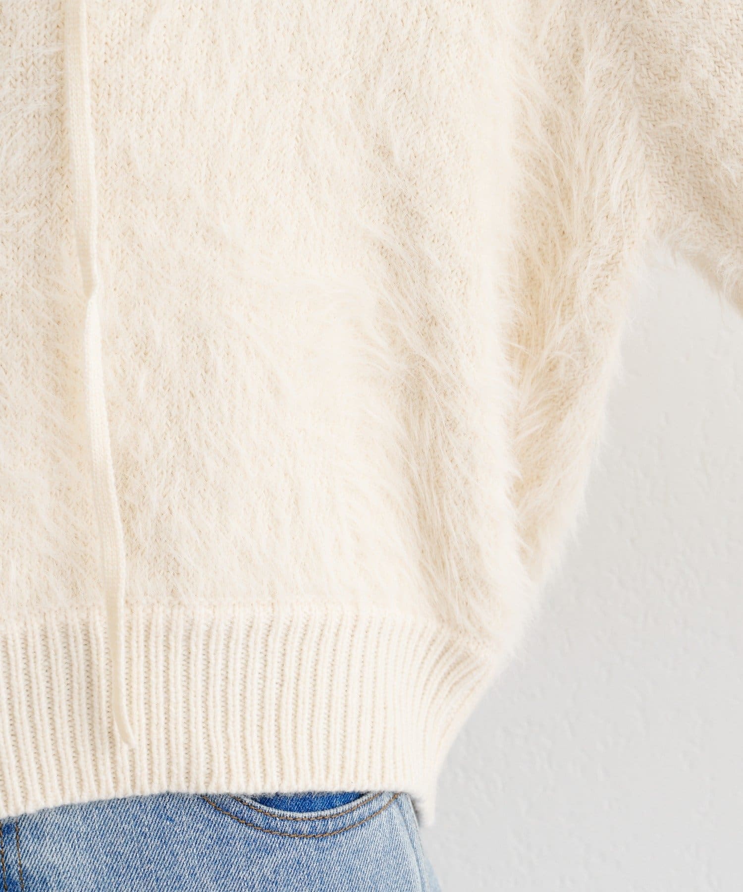 Kastane(カスタネ) B レースアップスキッパーシャギーニット