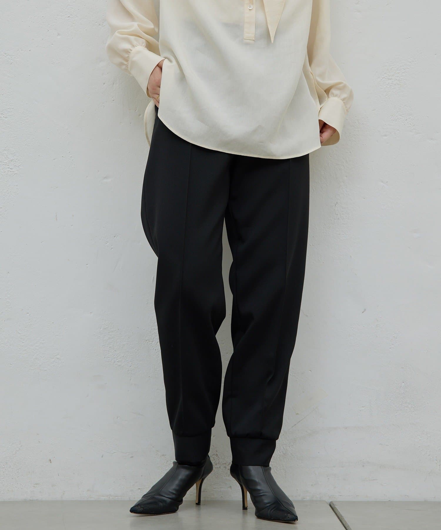 GALLARDAGALANTE(ガリャルダガランテ) ​​​​​​​【HERITANOVUM】ダブルクロスイージーパンツ