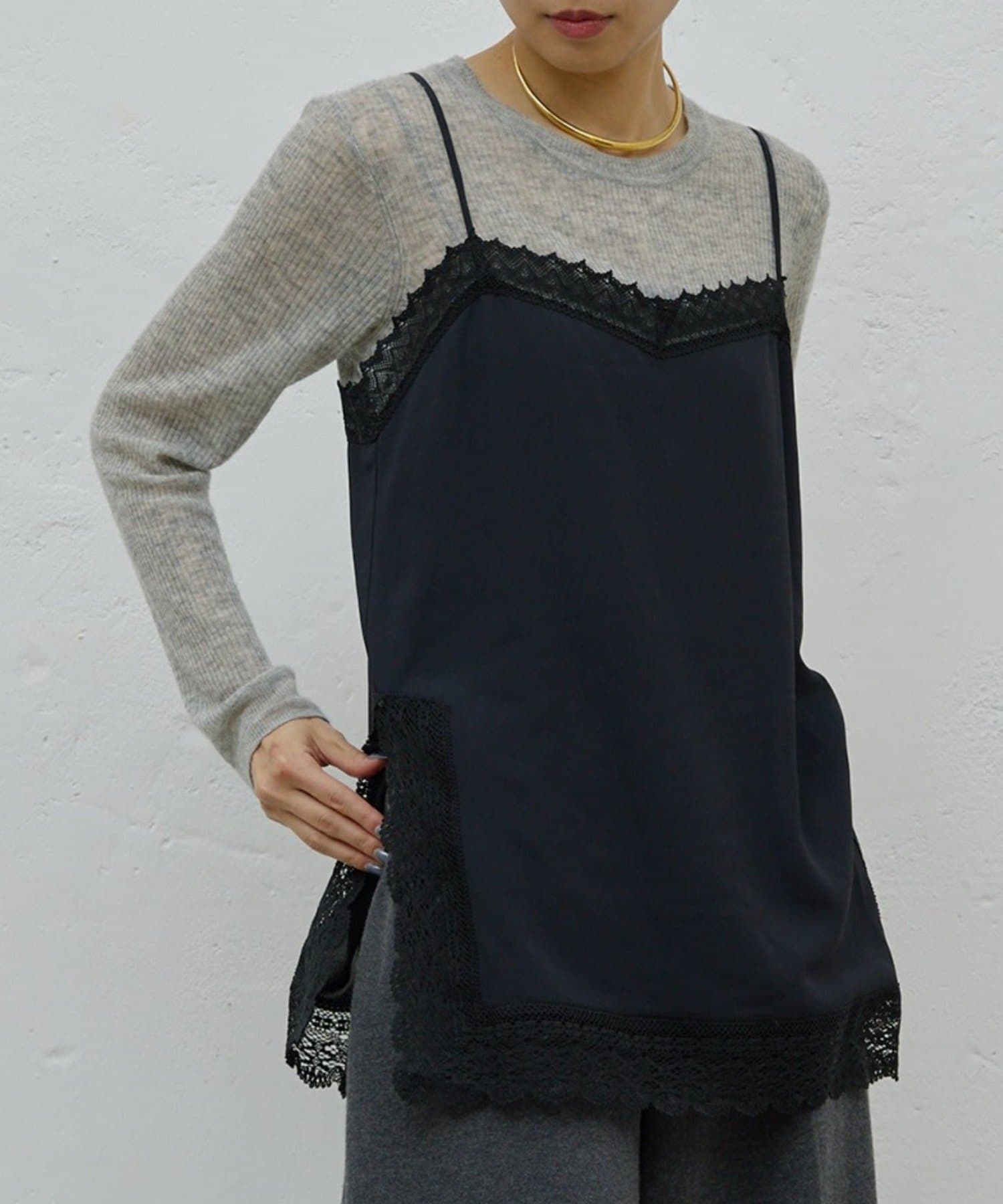 GALLARDAGALANTE(ガリャルダガランテ) 【HERITANOVUM】レースキャミソール