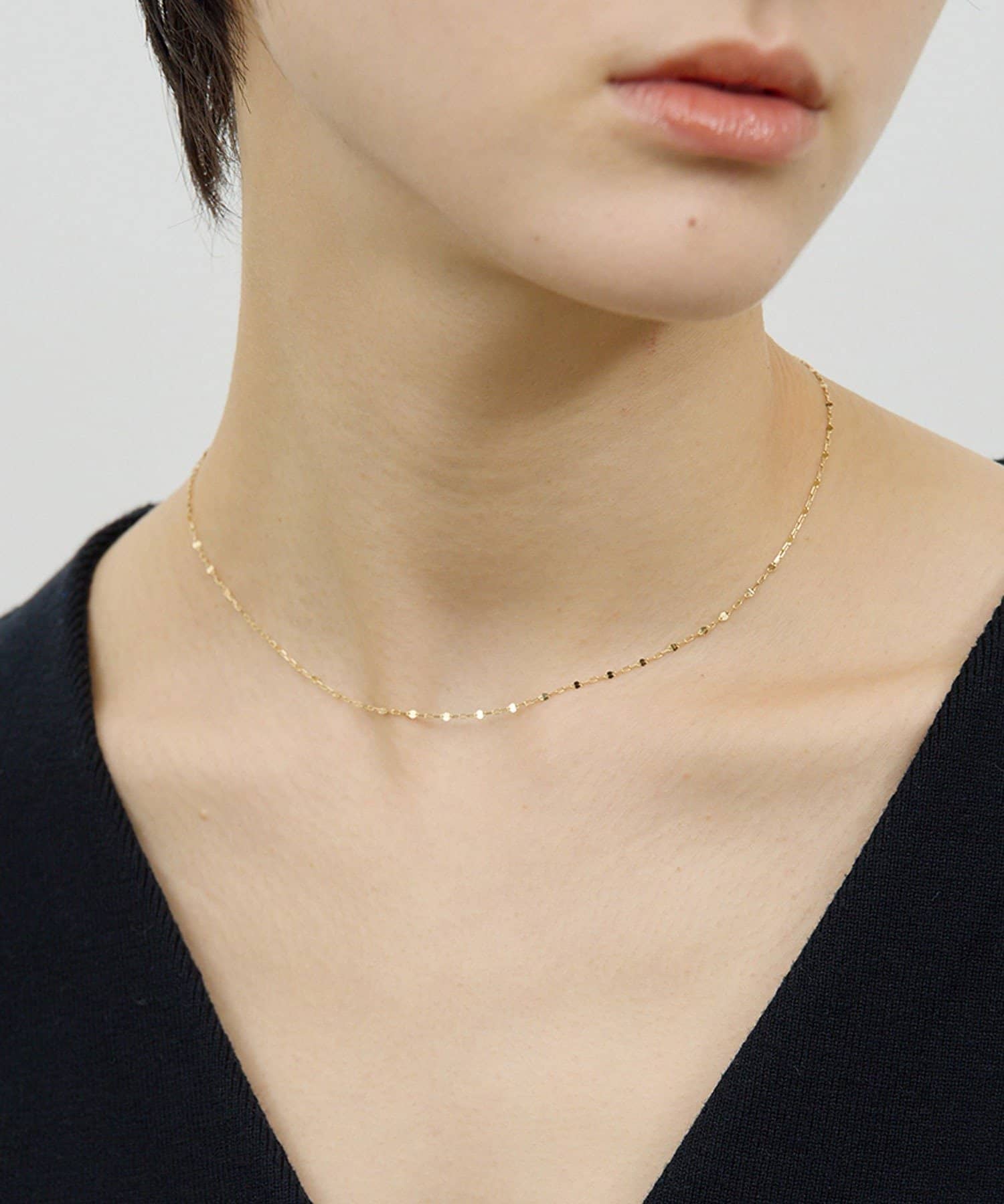 GALLARDAGALANTE(ガリャルダガランテ) 【2.718】ペタルチェーンネックレス