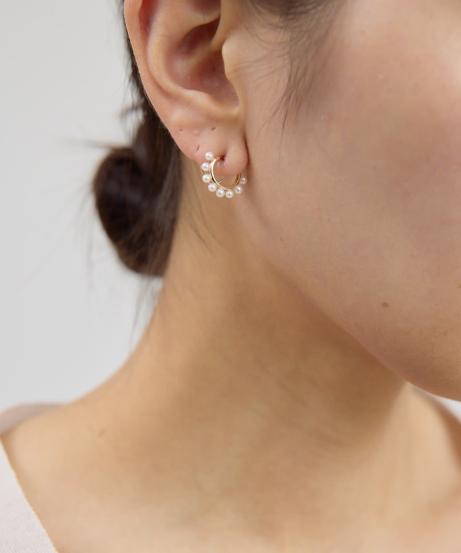 GALLARDAGALANTE(ガリャルダガランテ) 【2.718】パールスパイラルフープピアス