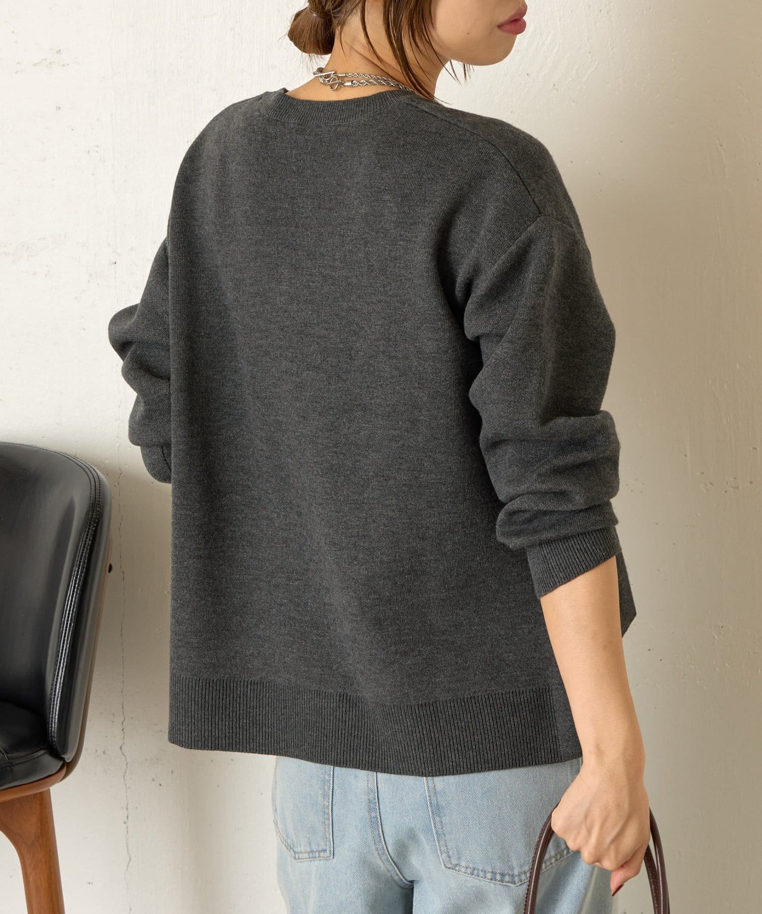 Jena　espace merveilleux(ジェナ　エスパスメルヴェイユ) WフェイスVニット