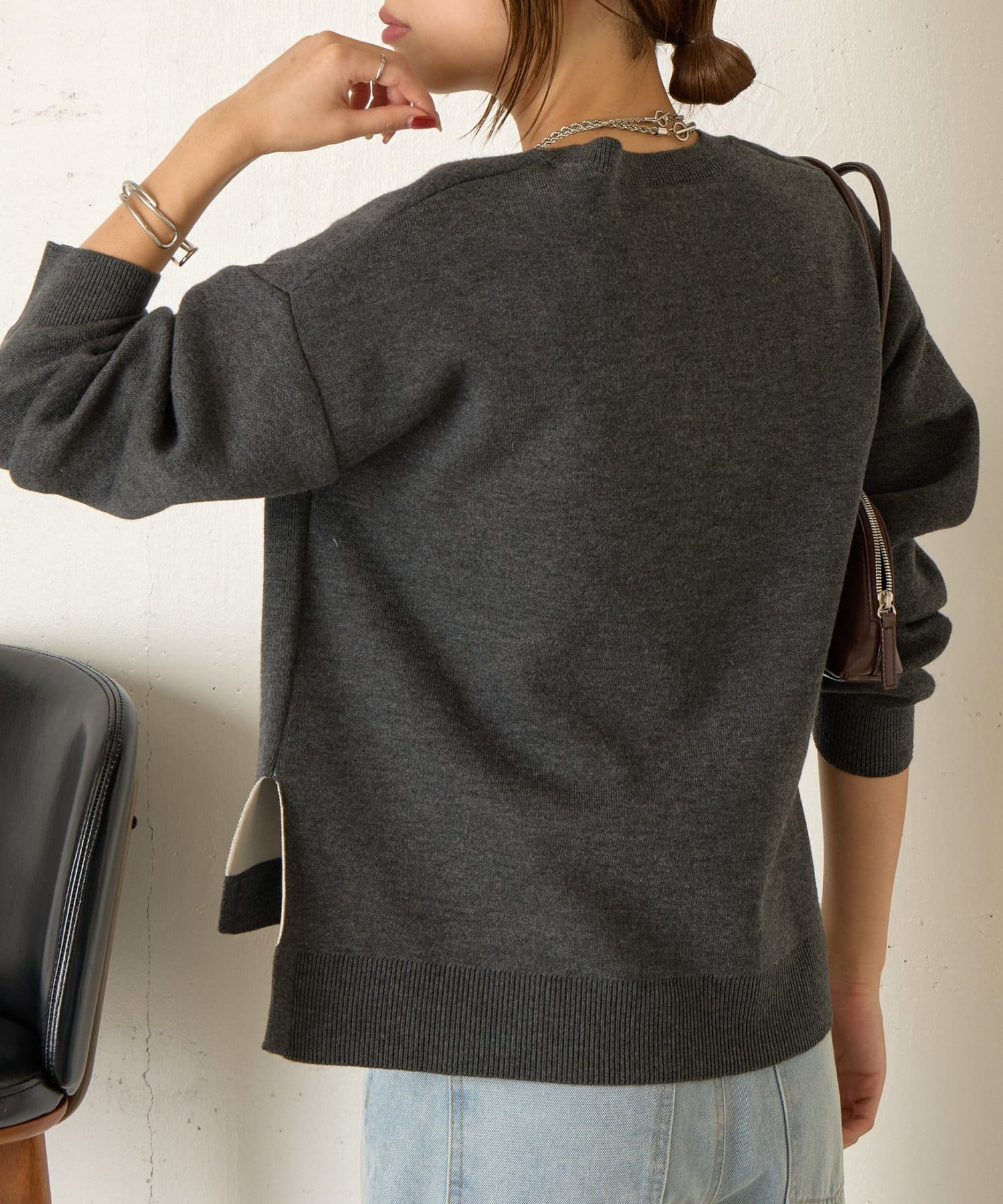 Jena　espace merveilleux(ジェナ　エスパスメルヴェイユ) WフェイスVニット