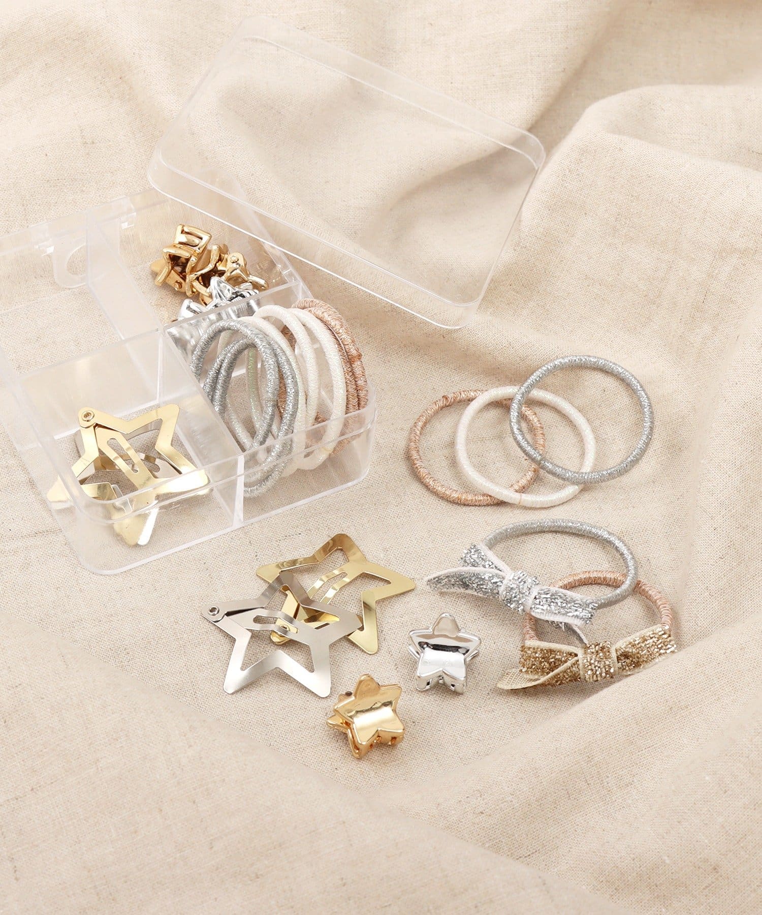 3COINS(スリーコインズ) クリスマスカラーヘアアクセセット／KIDS