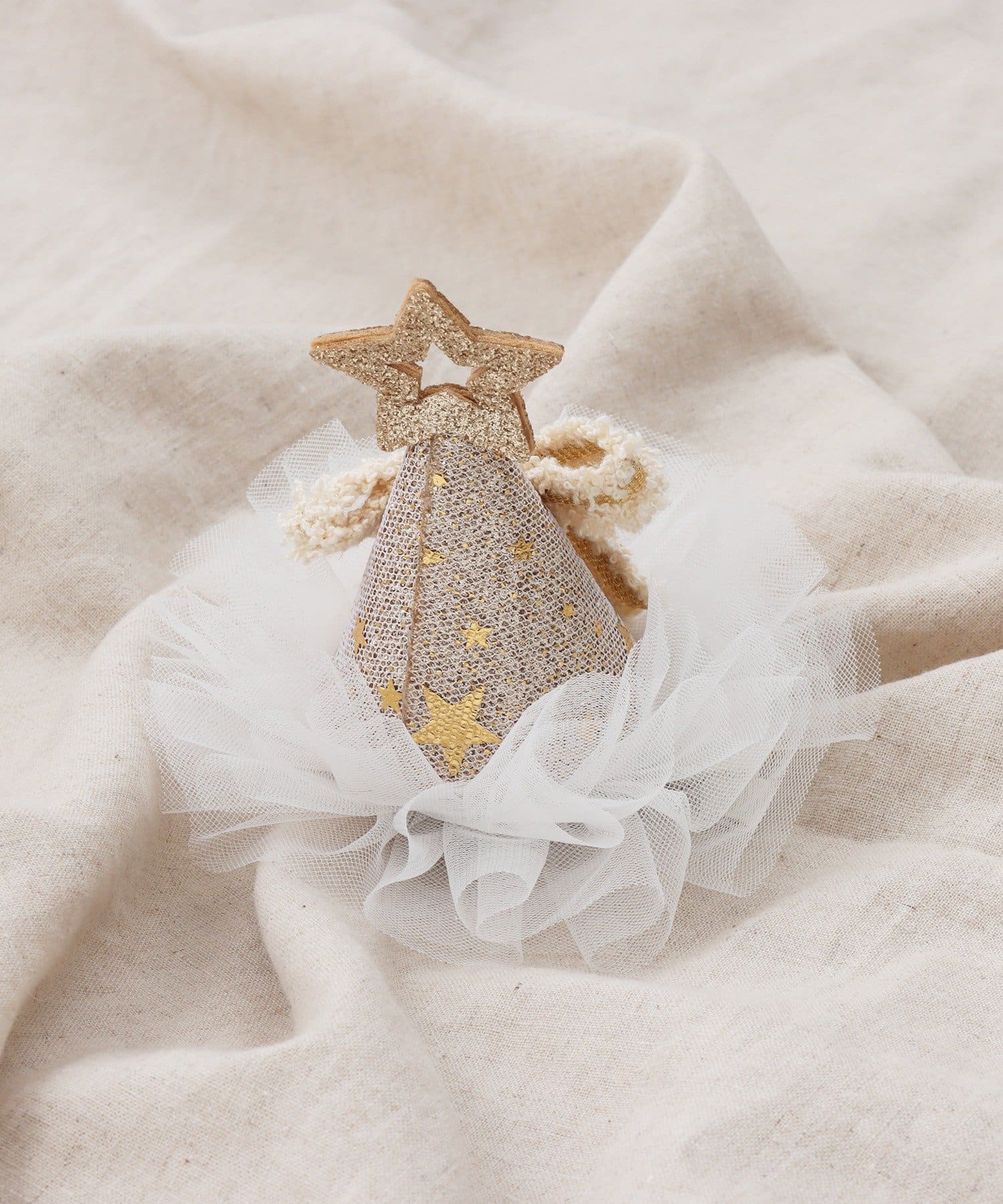 3COINS(スリーコインズ) ビックリボンチュールツリークリップ／KIDS