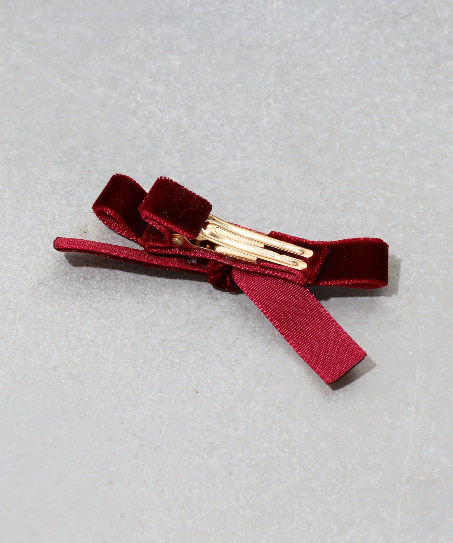 3COINS(スリーコインズ) ベロアリボンクリップ3個セット