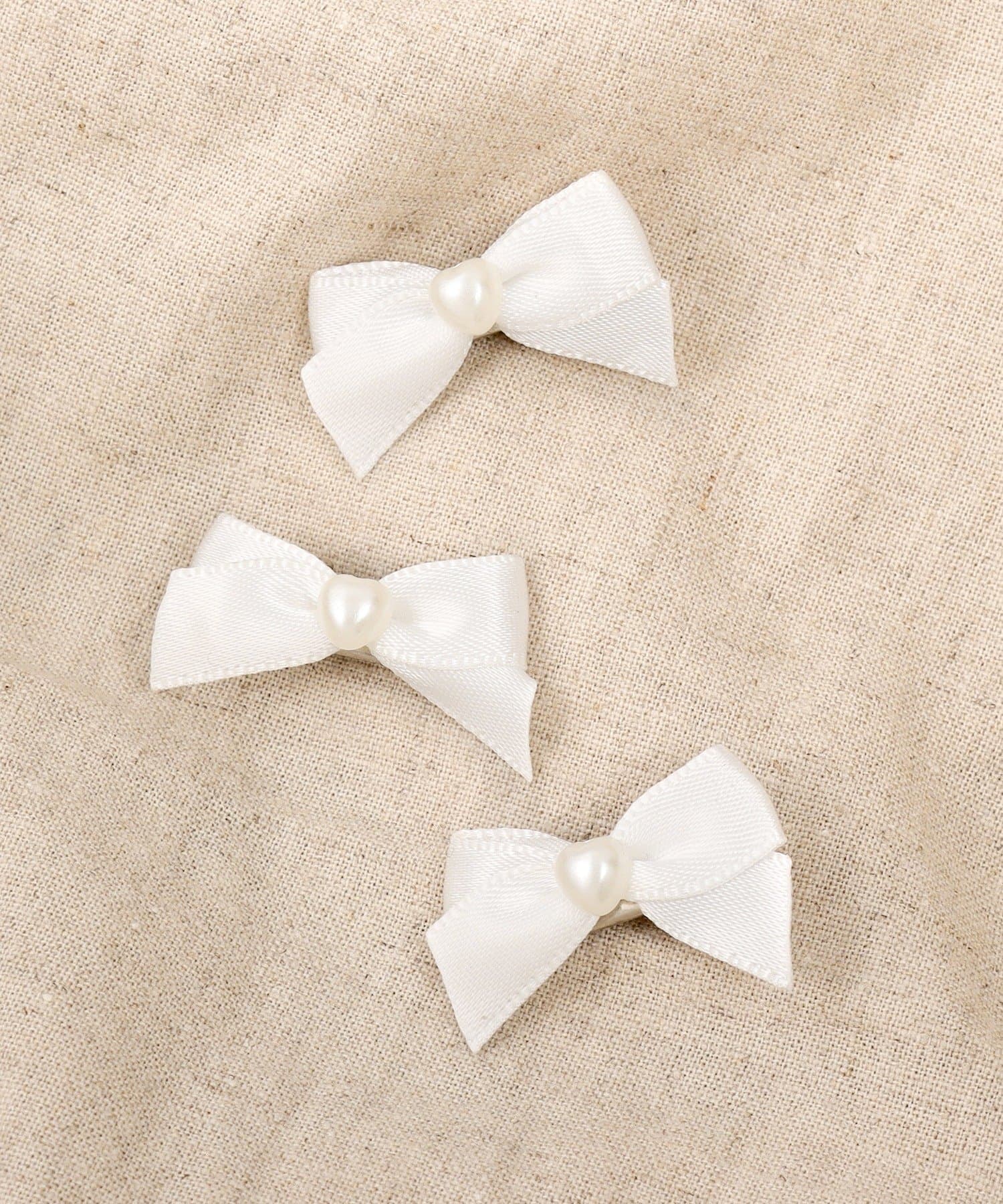 3COINS(スリーコインズ) ハートリボンクリップ3個セット／KIDS