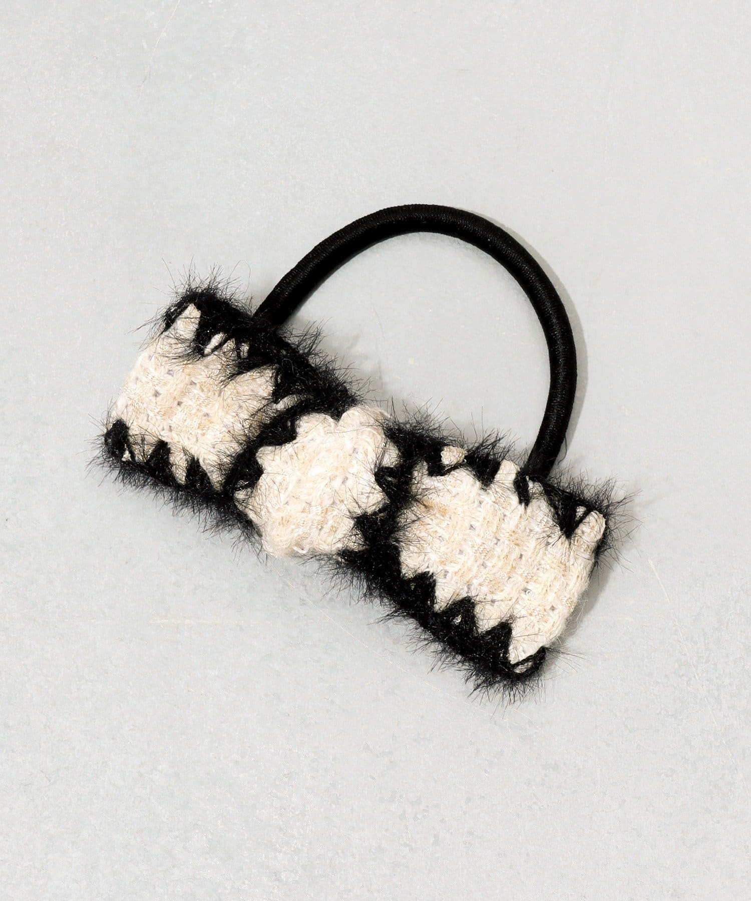 3COINS(スリーコインズ) ツイードリボンポニー