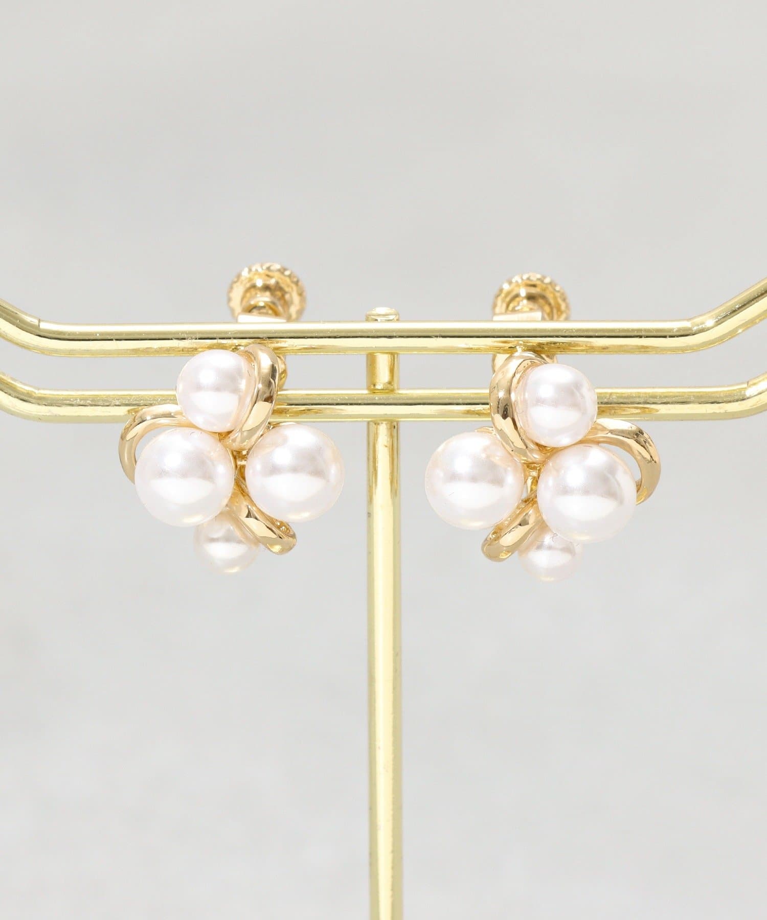 3COINS(スリーコインズ) パールまみれイヤリング