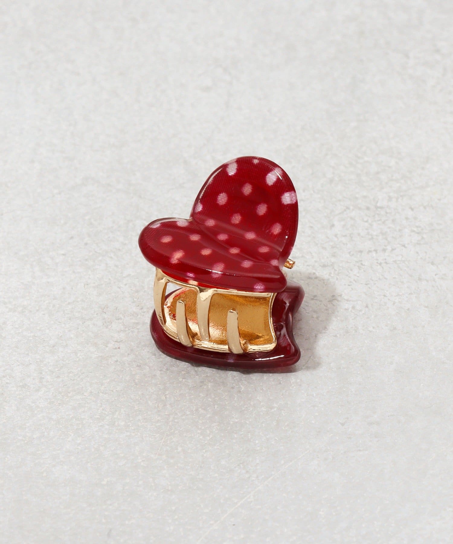 3COINS(スリーコインズ) ドットハートミニクリップ2個セット