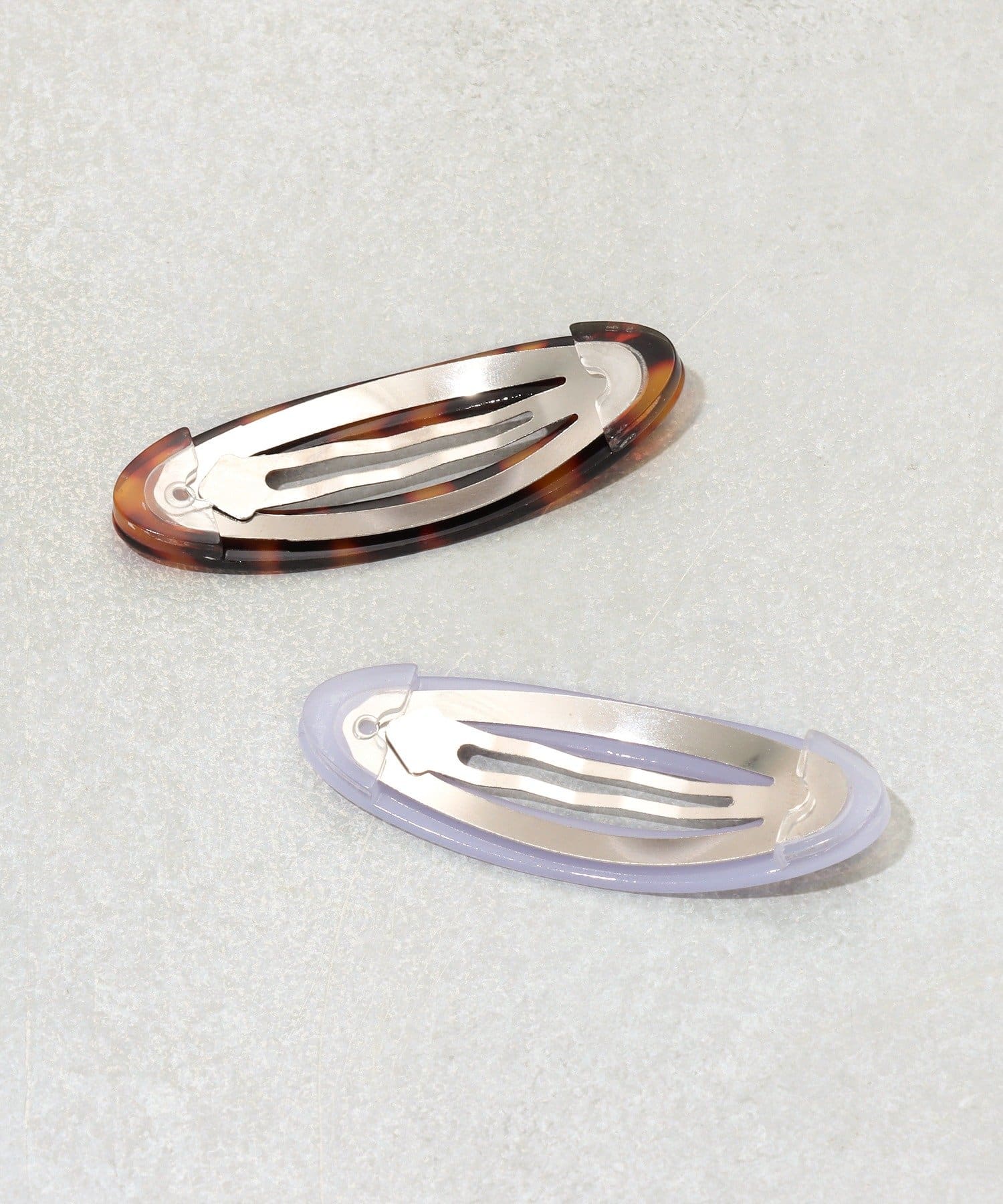 3COINS(スリーコインズ) オーバルパッチンピン2個セット