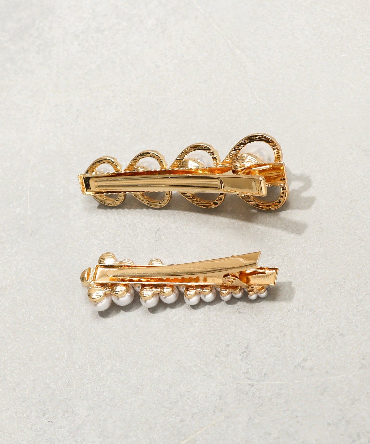 3COINS(スリーコインズ) パールデザインクリップ2個セット