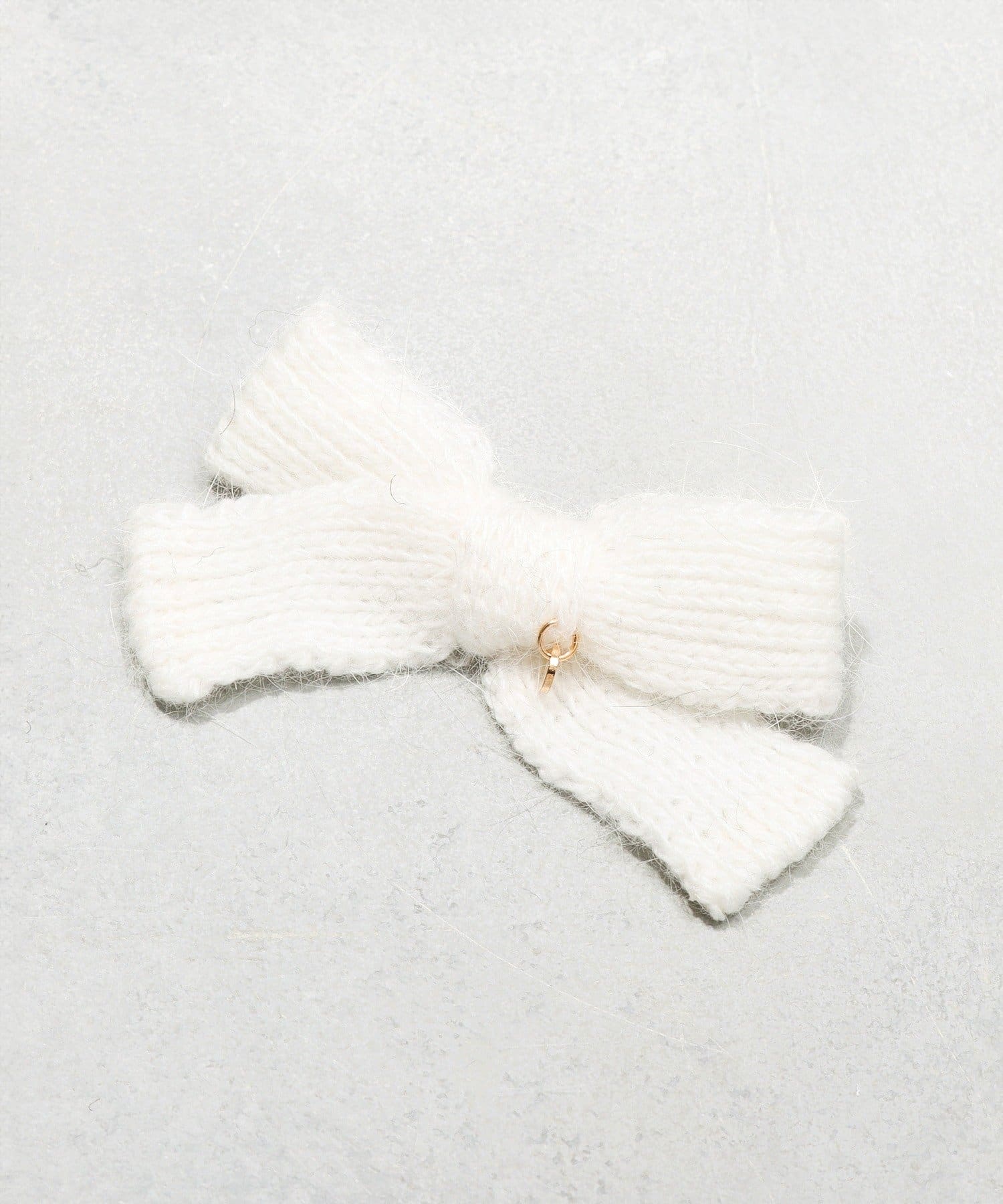 3COINS(スリーコインズ) ニットリボンクリップ