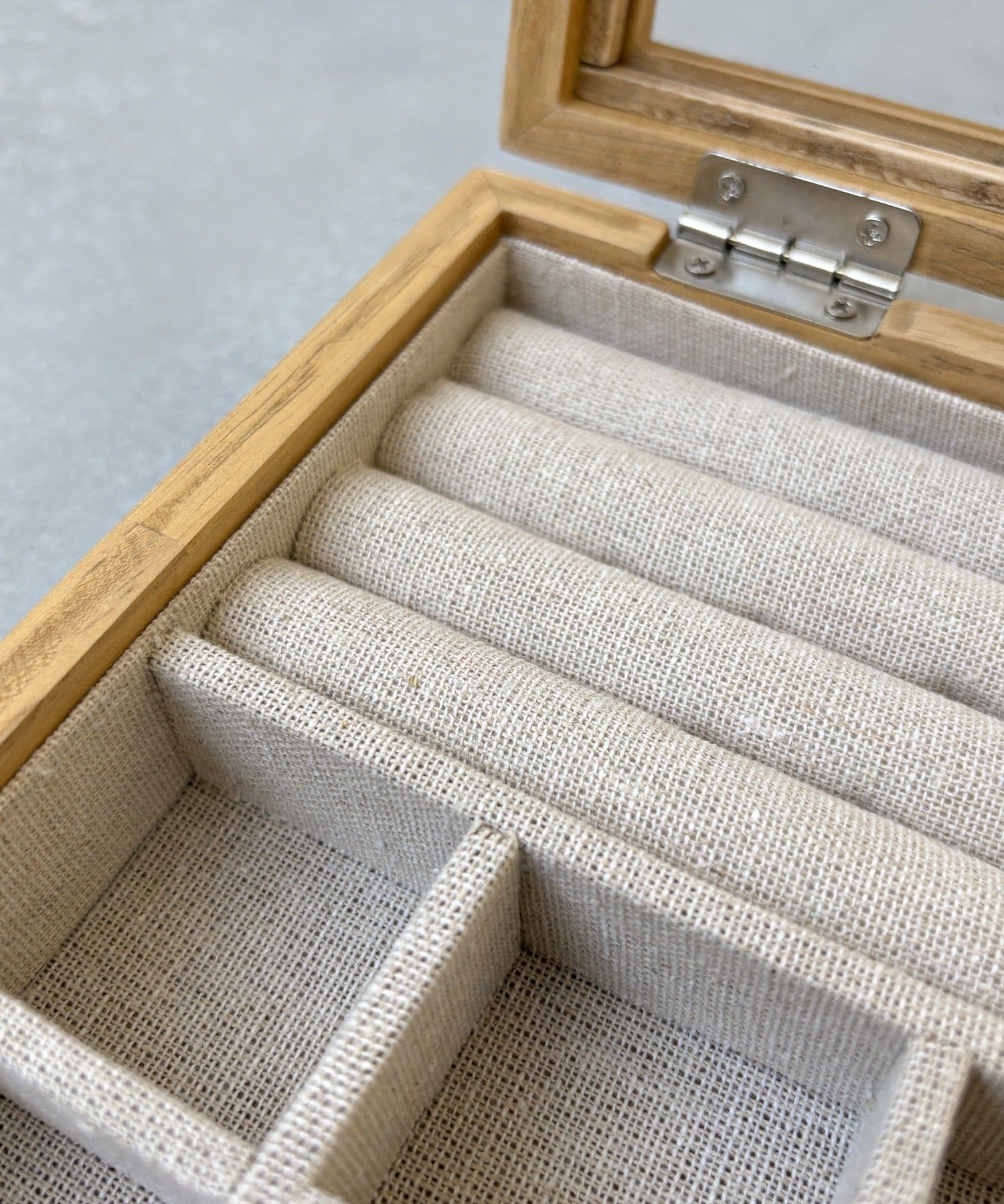 3COINS(スリーコインズ) ウッドアクセサリーケース