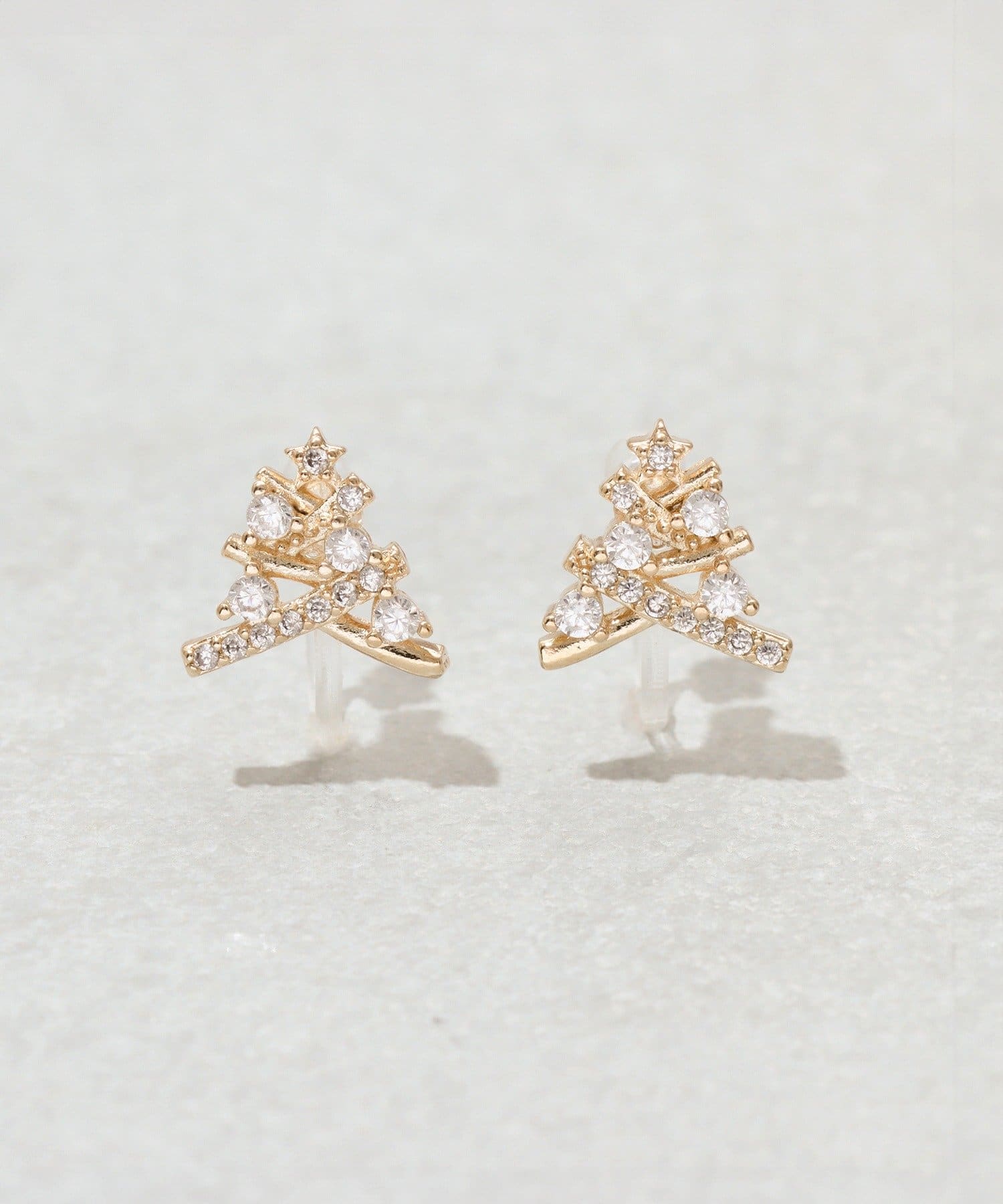 3COINS(スリーコインズ) ツリー樹脂イヤリング