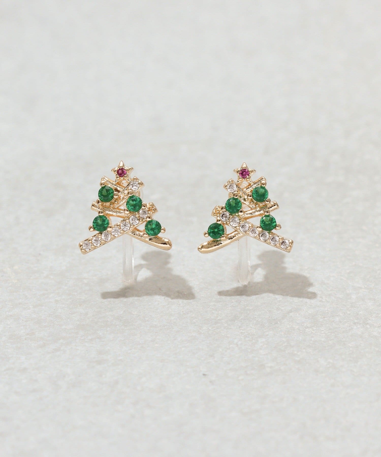 3COINS(スリーコインズ) ツリー樹脂イヤリング