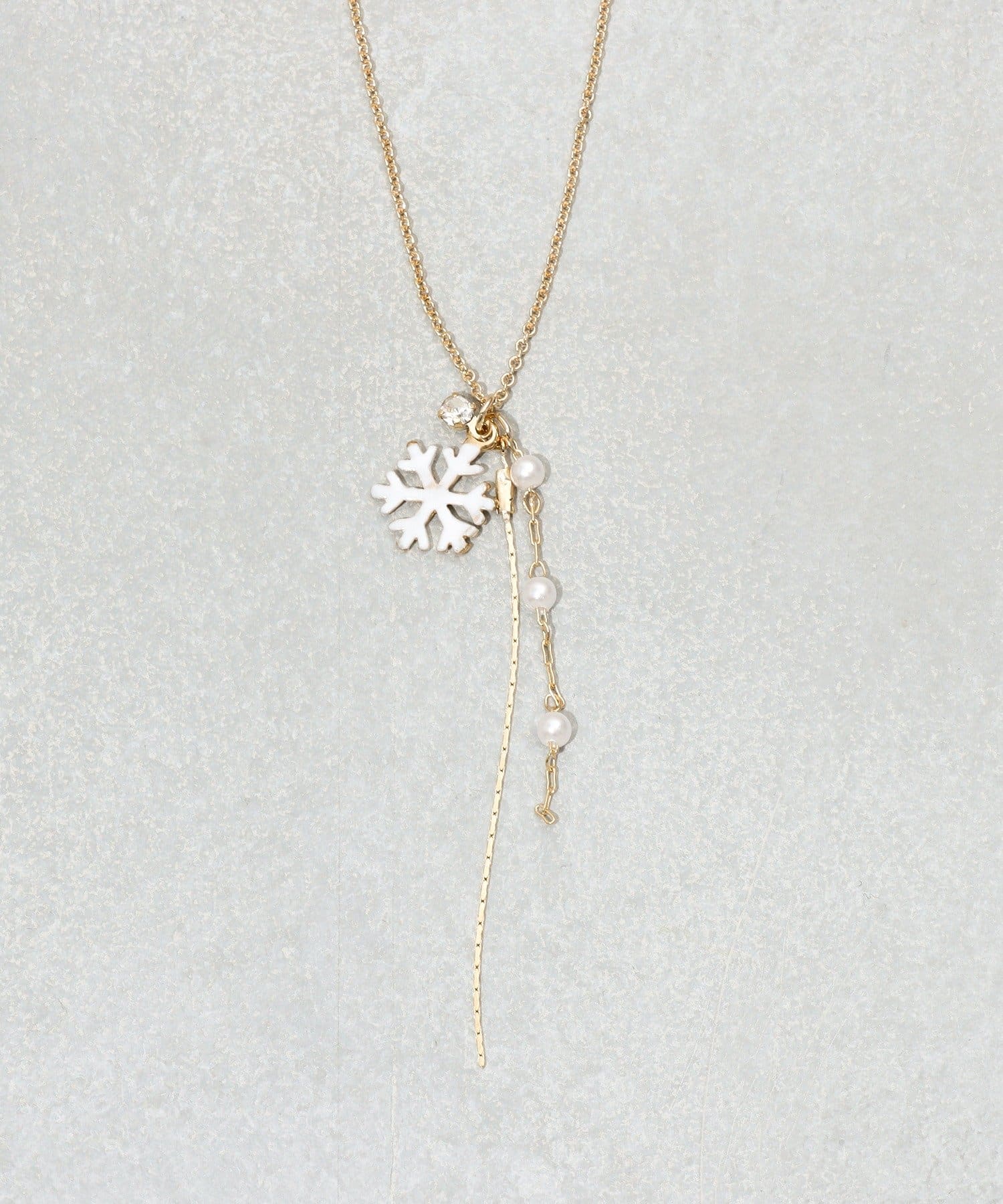 3COINS(スリーコインズ) ケッショウロングネックレス