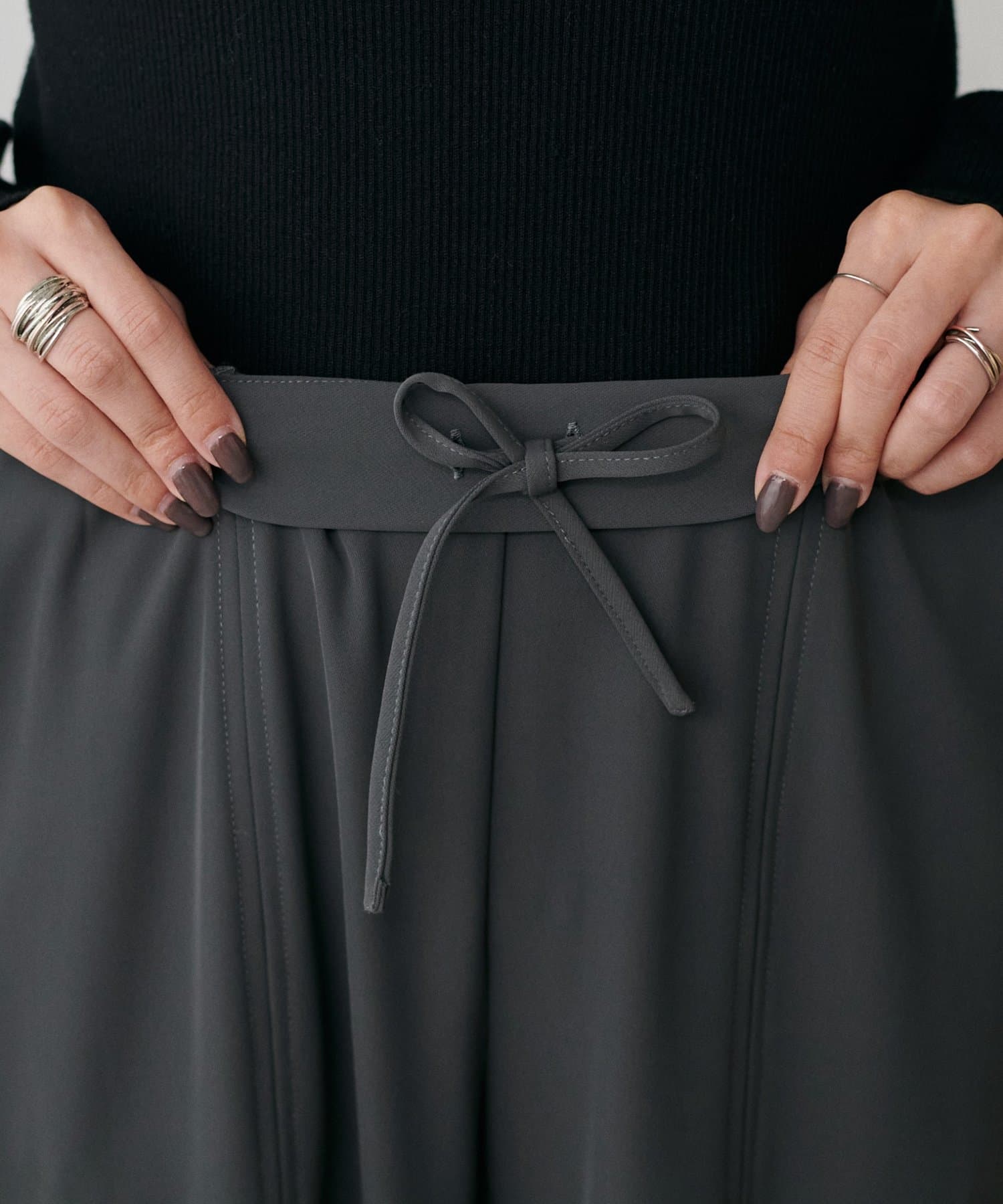 LARUTA(ラルータ) キレイめ切替イージーパンツ